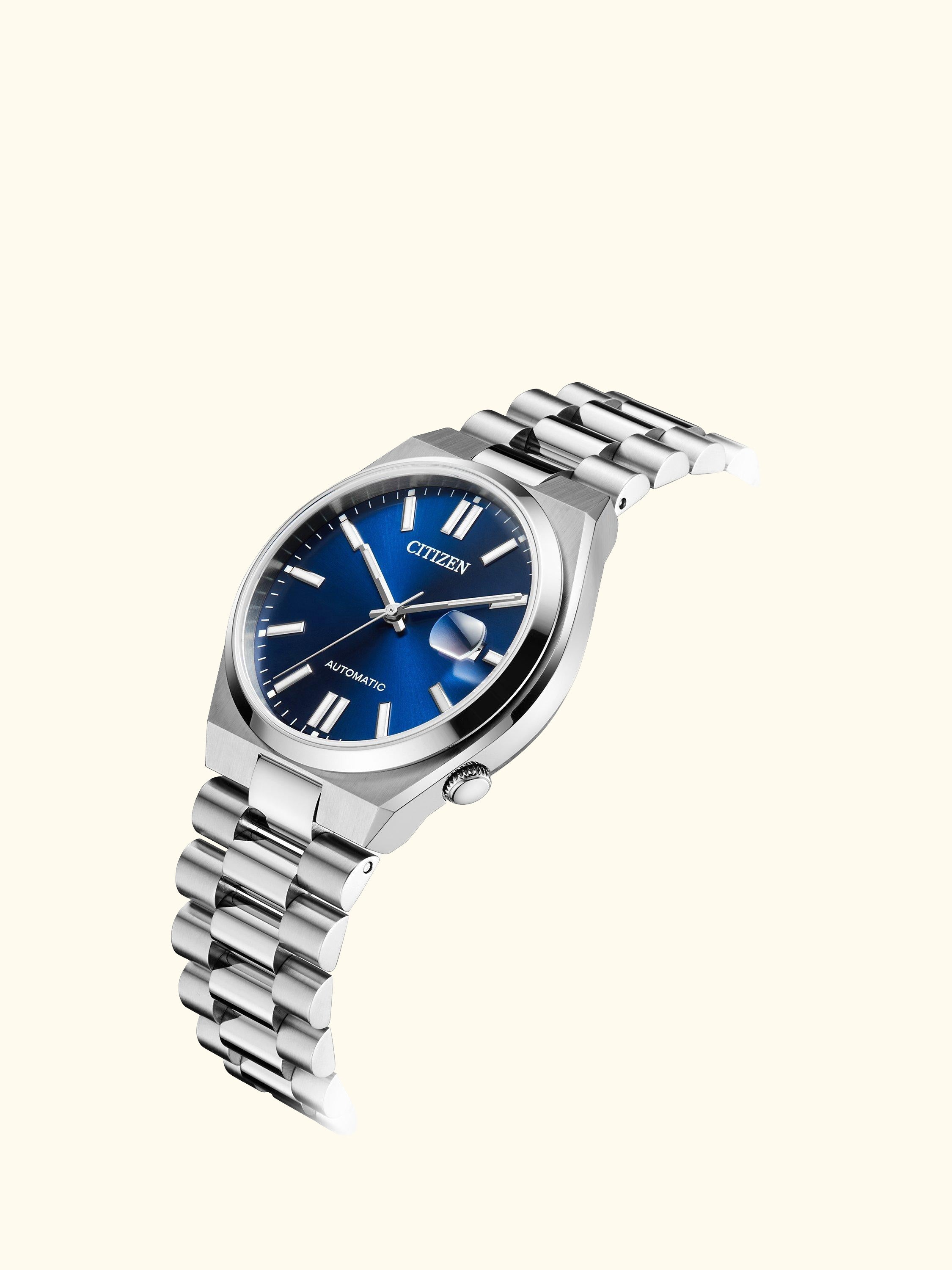 TSUYOSA Unisex Automatic Sunray Dial Bracelet Strap Watch