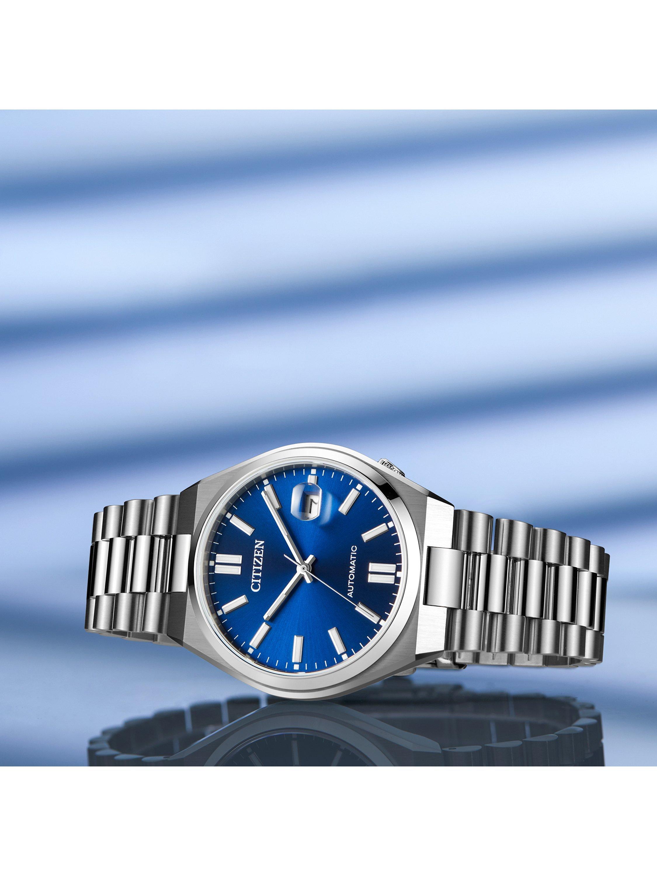 TSUYOSA Unisex Automatic Sunray Dial Bracelet Strap Watch
