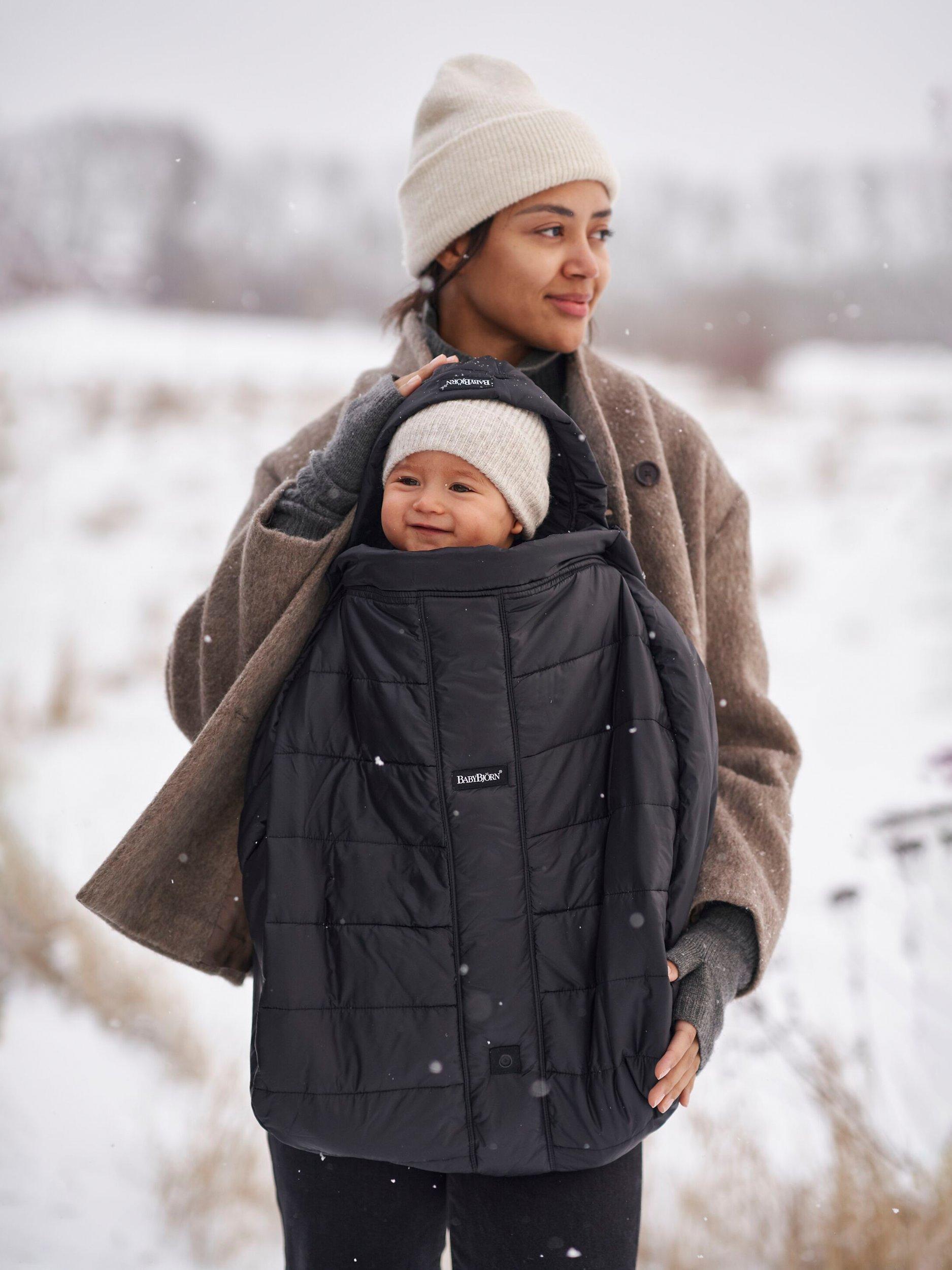 Baby Carrier Winter Cover, Black