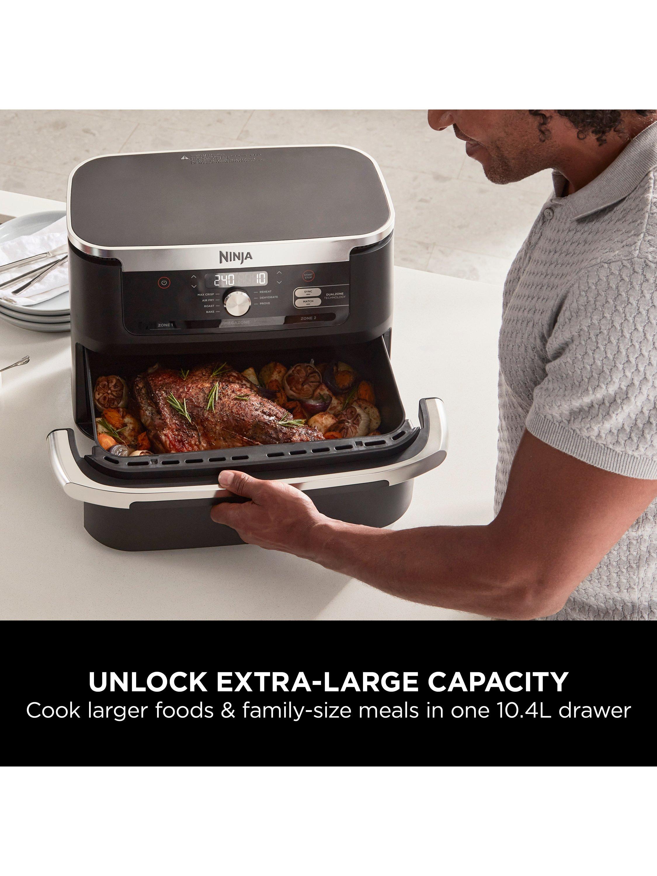 Foodi FlexDrawer Dual AF500UK Air Fryer, 10.4L, Black