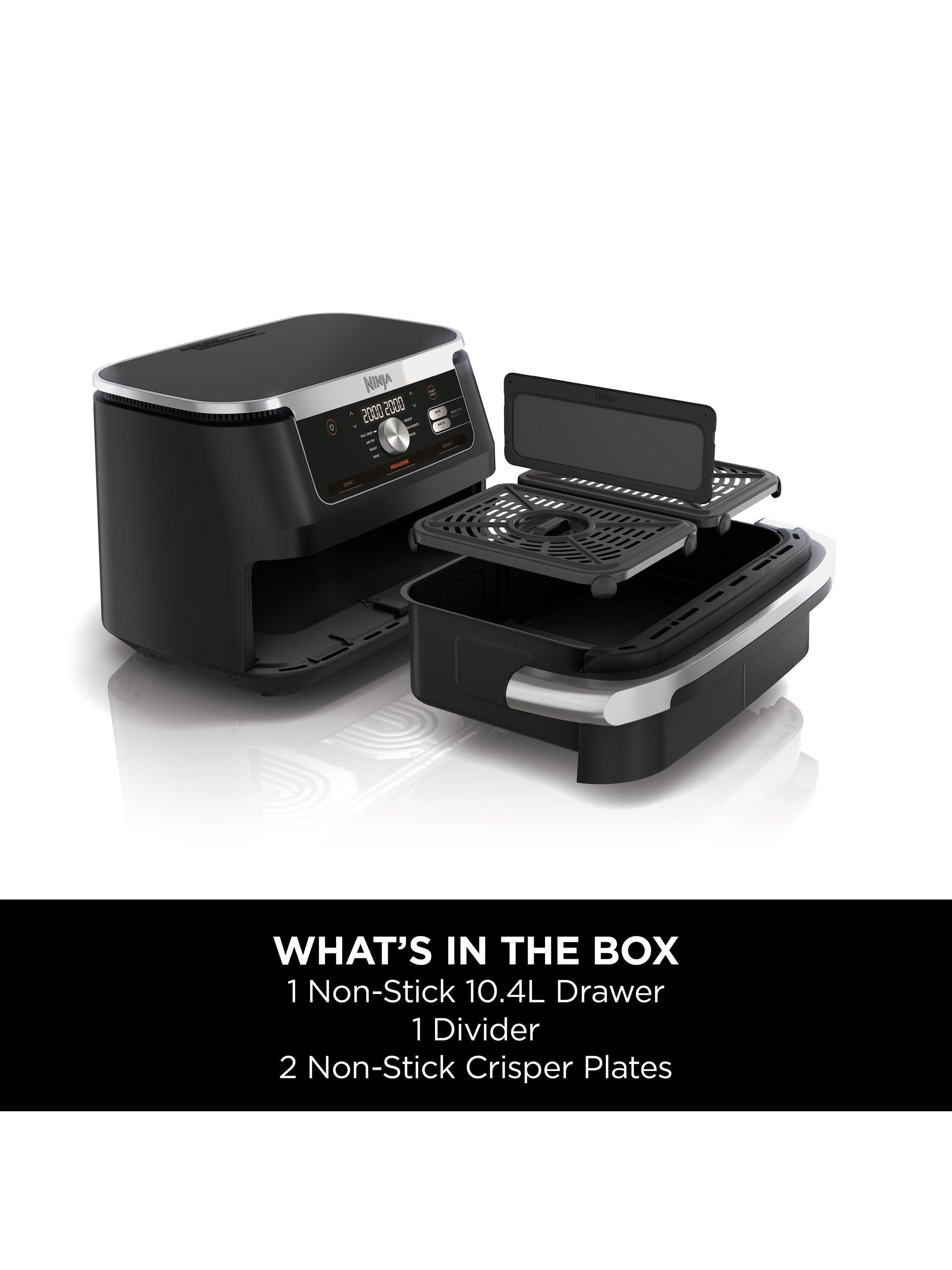 Foodi FlexDrawer Dual AF500UK Air Fryer, 10.4L, Black
