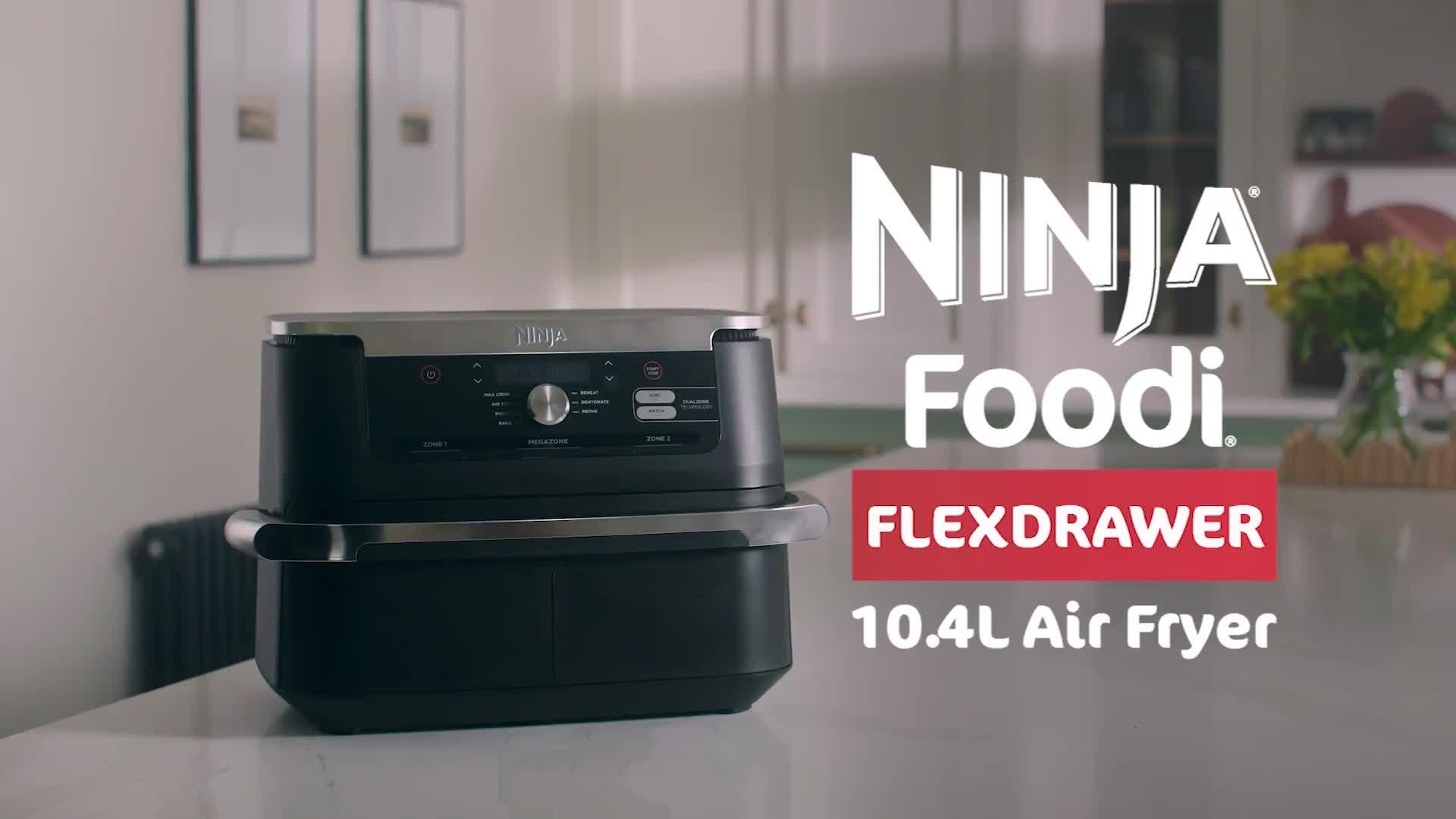 Foodi FlexDrawer Dual AF500UK Air Fryer, 10.4L, Black
