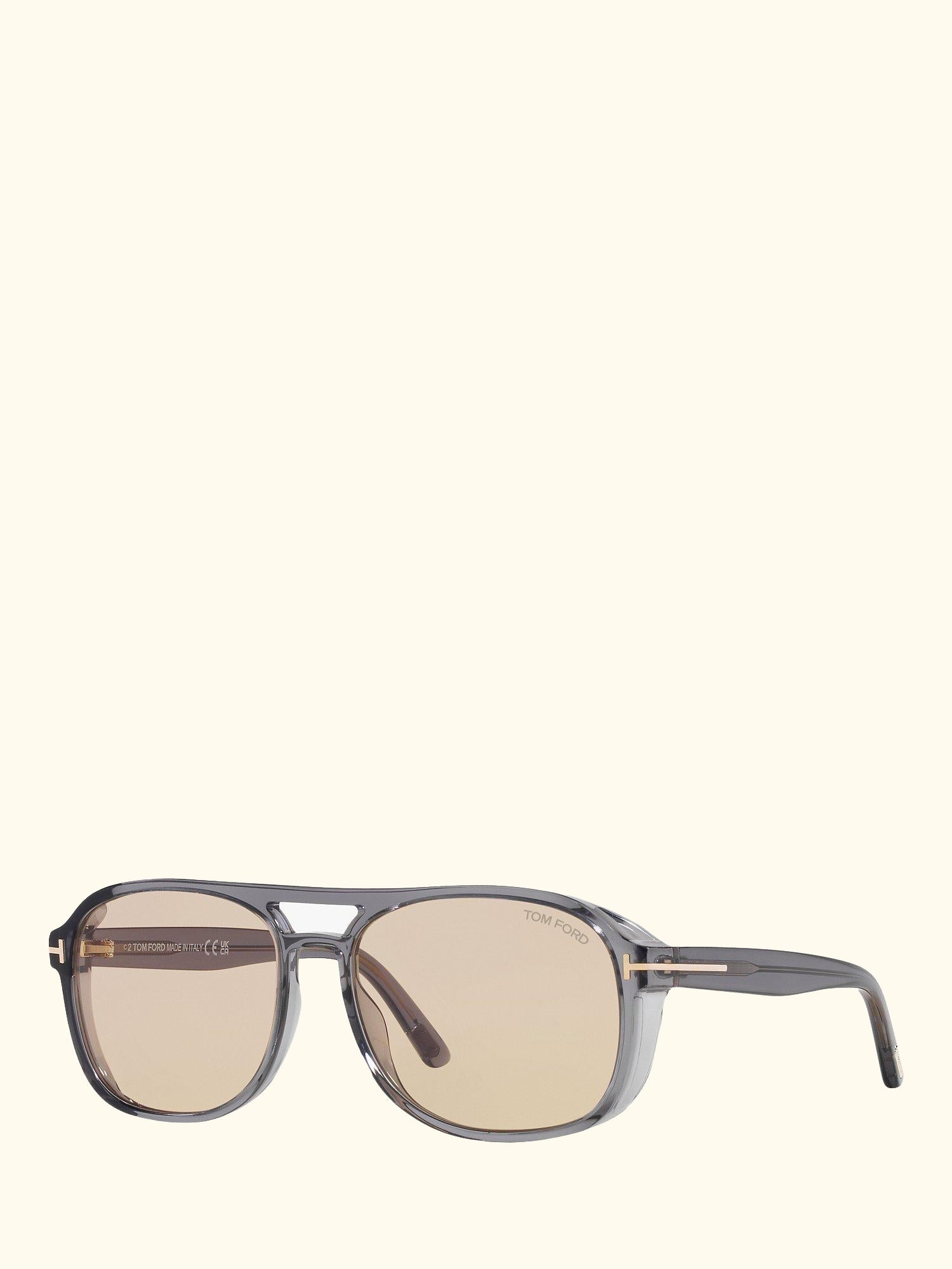 TF1022 Men's Rosco Square Sunglasses, Grey/Beige