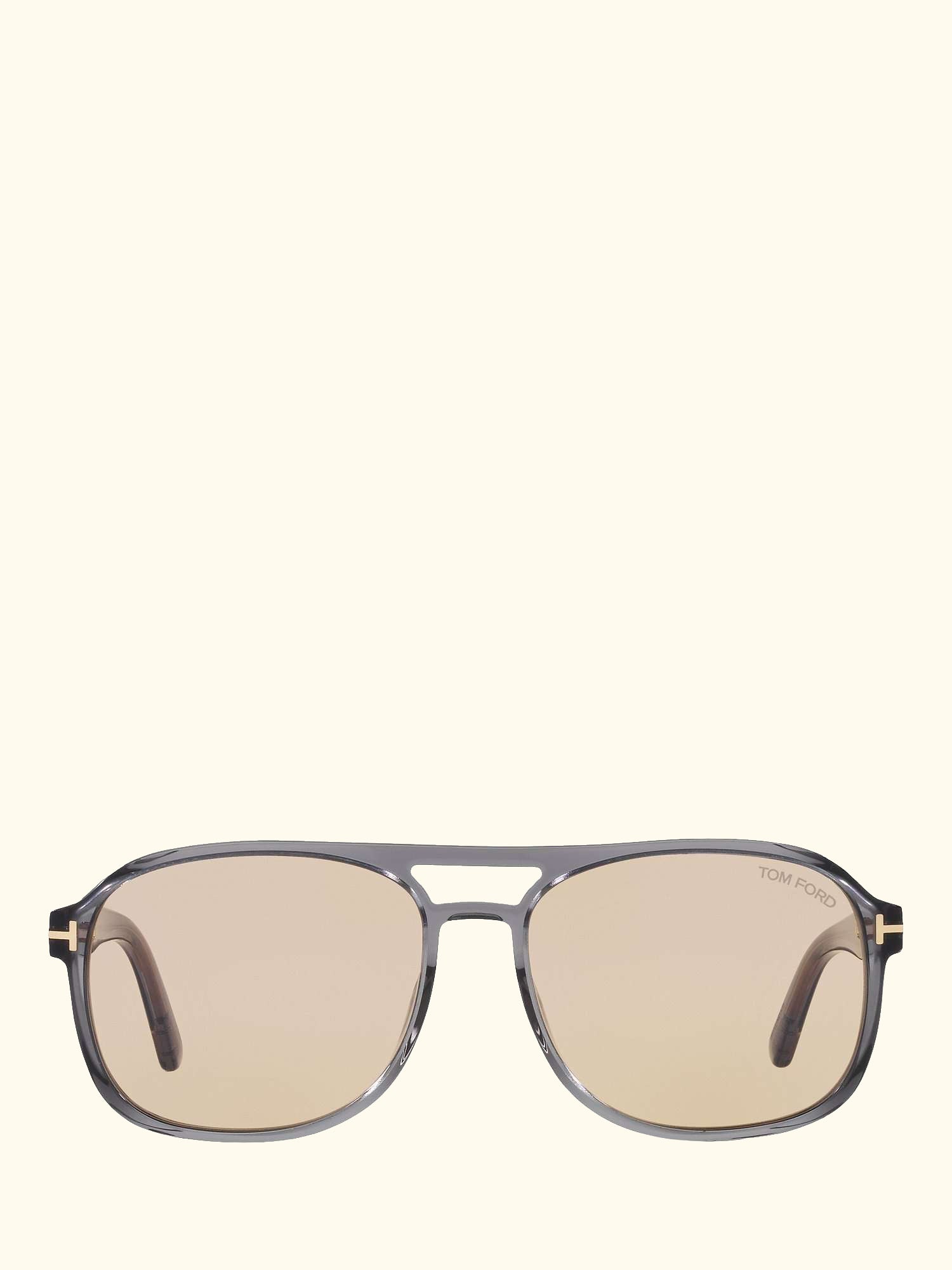 TF1022 Men's Rosco Square Sunglasses, Grey/Beige