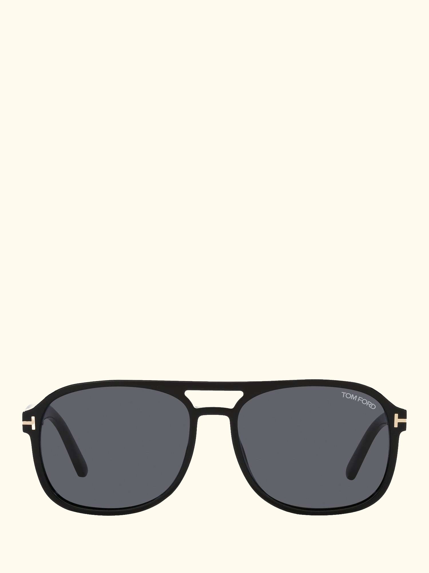 TF1022 Men's Rosco Square Sunglasses, Shiny Black/Grey