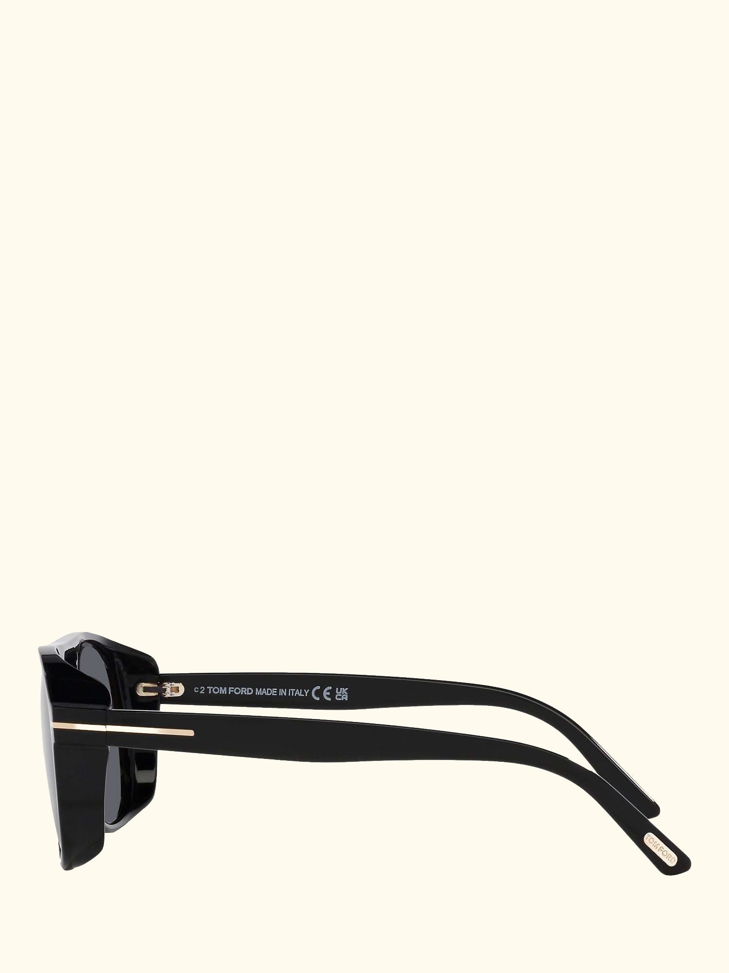 TF1022 Men's Rosco Square Sunglasses, Shiny Black/Grey