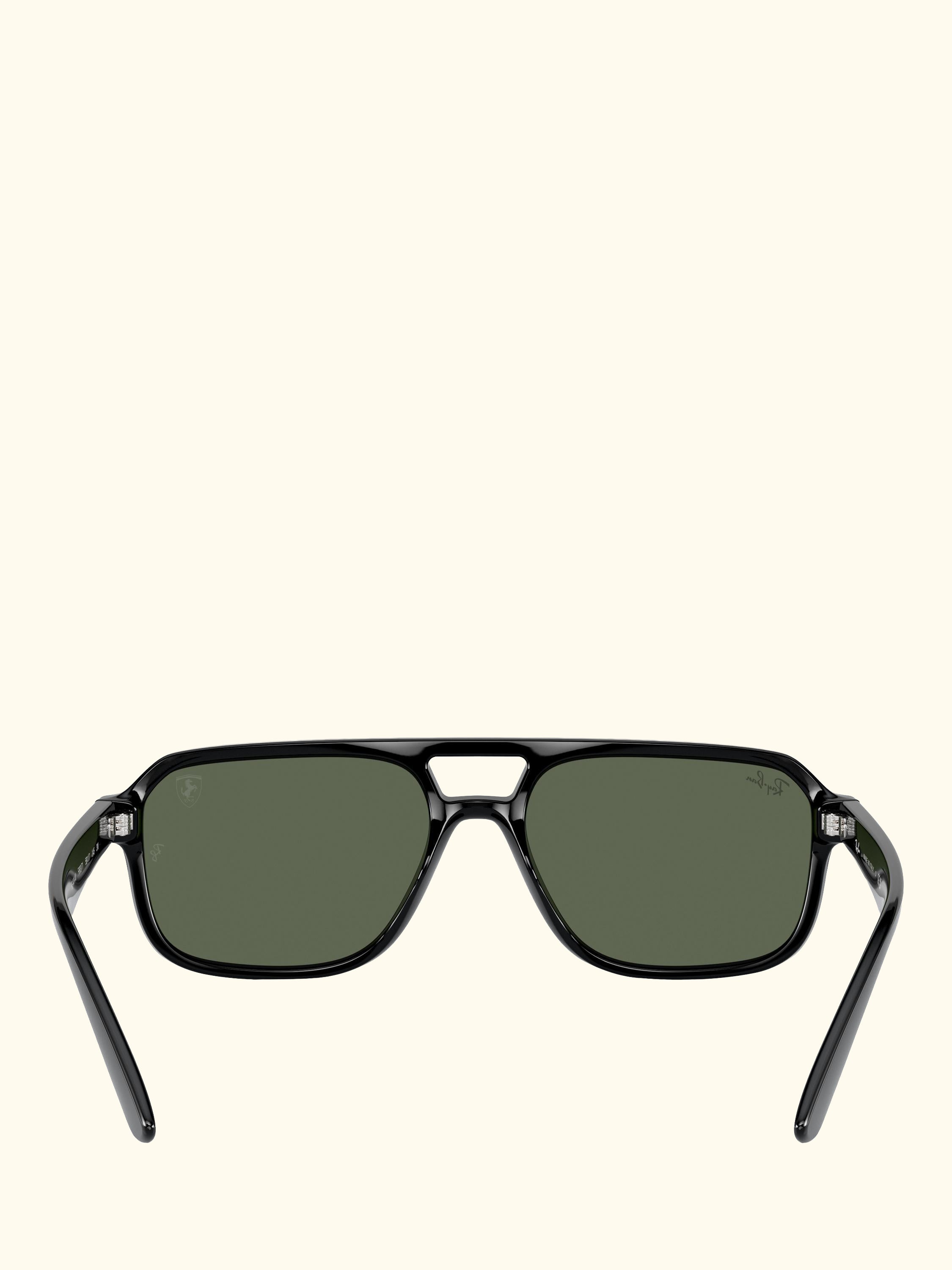 RB4414M Scuderia Ferrari Men's Irregular Sunglasses, Black/Green