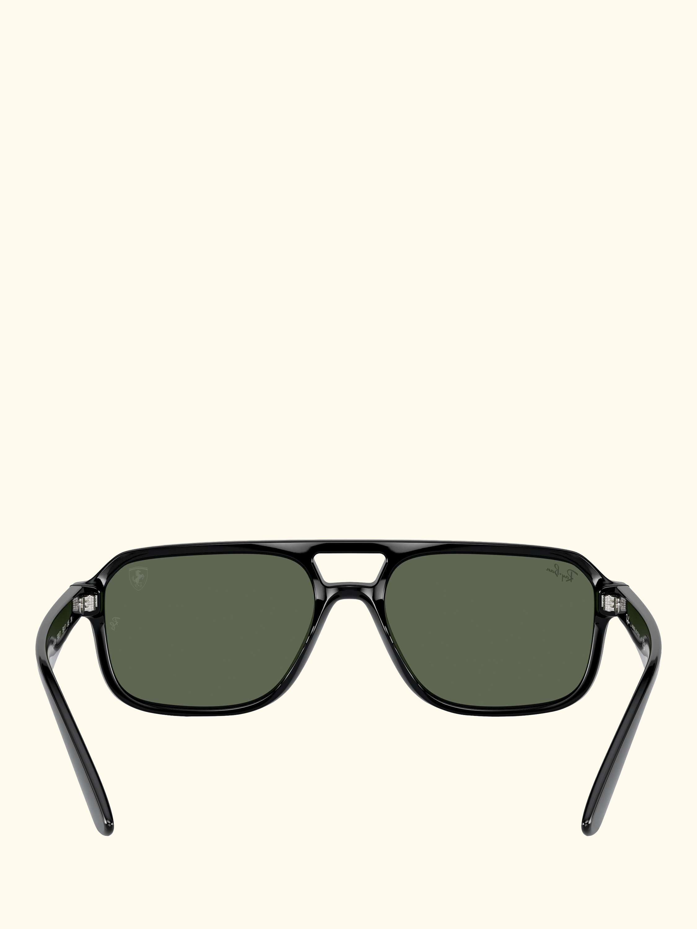 RB4414M Scuderia Ferrari Men's Irregular Sunglasses, Black/Green