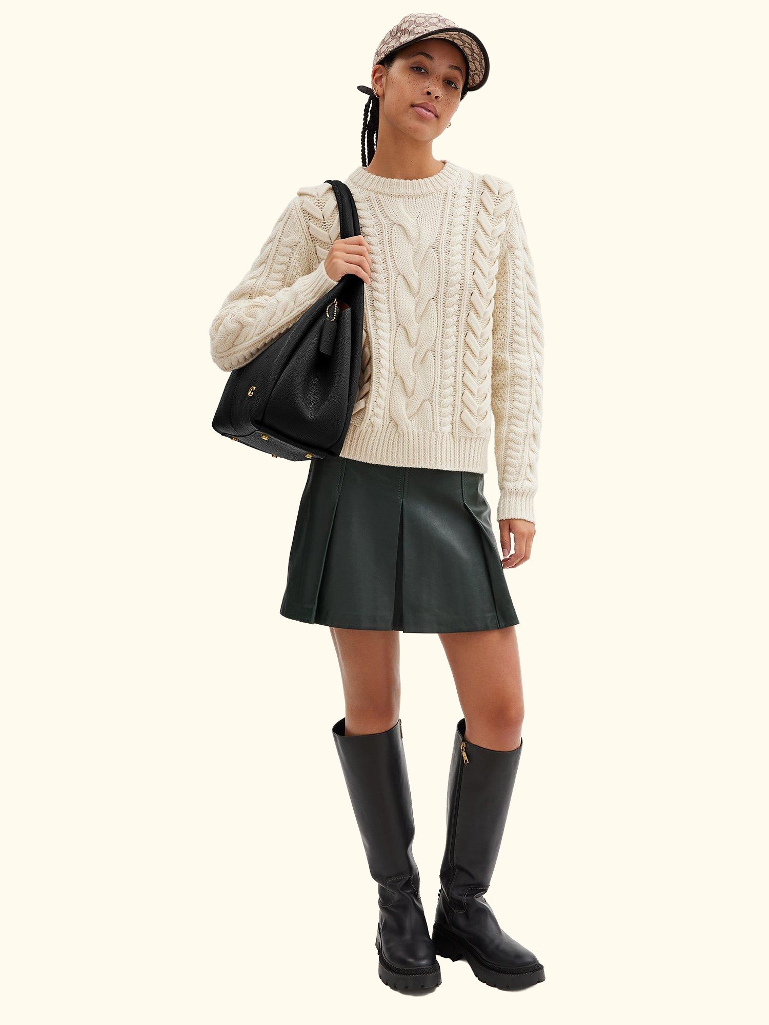 Lana Leather Shoulder Bag