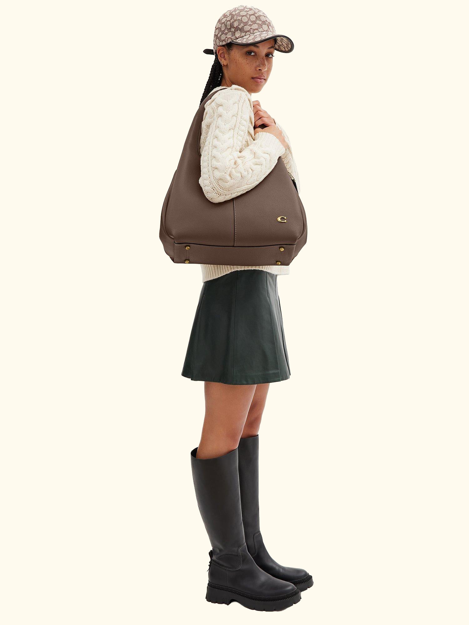 Lana Leather Shoulder Bag