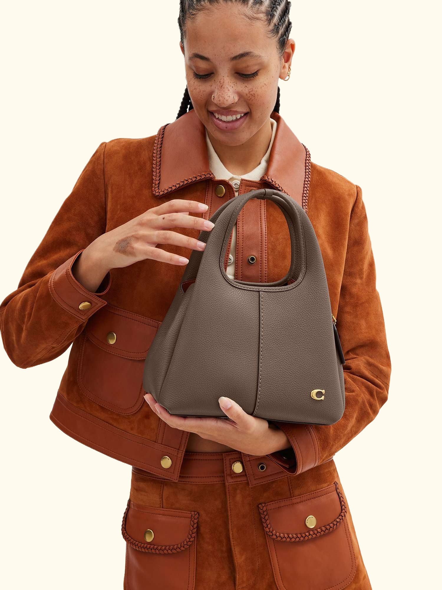 Lana 23 Small Leather Grab Bag