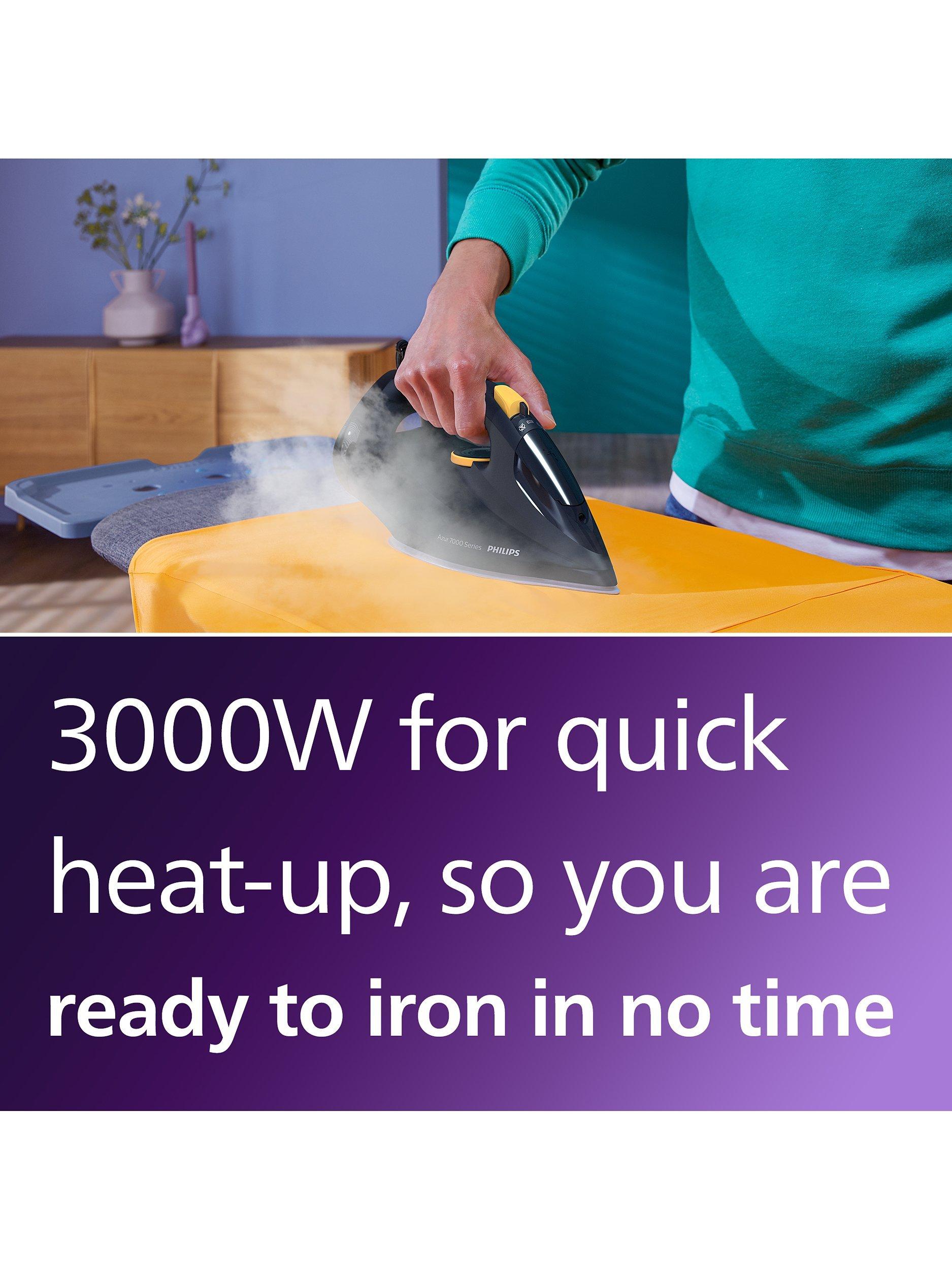 7000 Series DST7060/20 HV SteamGlide Elite Steam Iron, Blue/Yellow