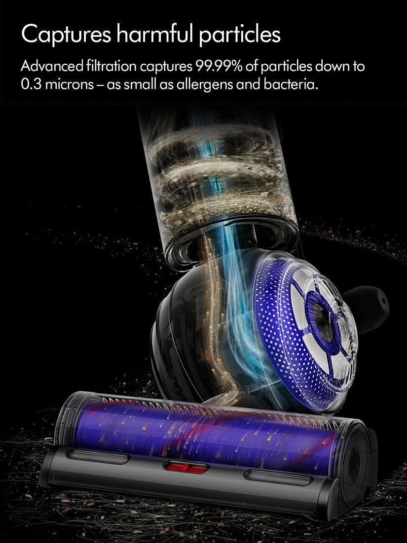 UP34 Ball Animal Origin Upright Vacuum Cleaner, Nickel/Silver