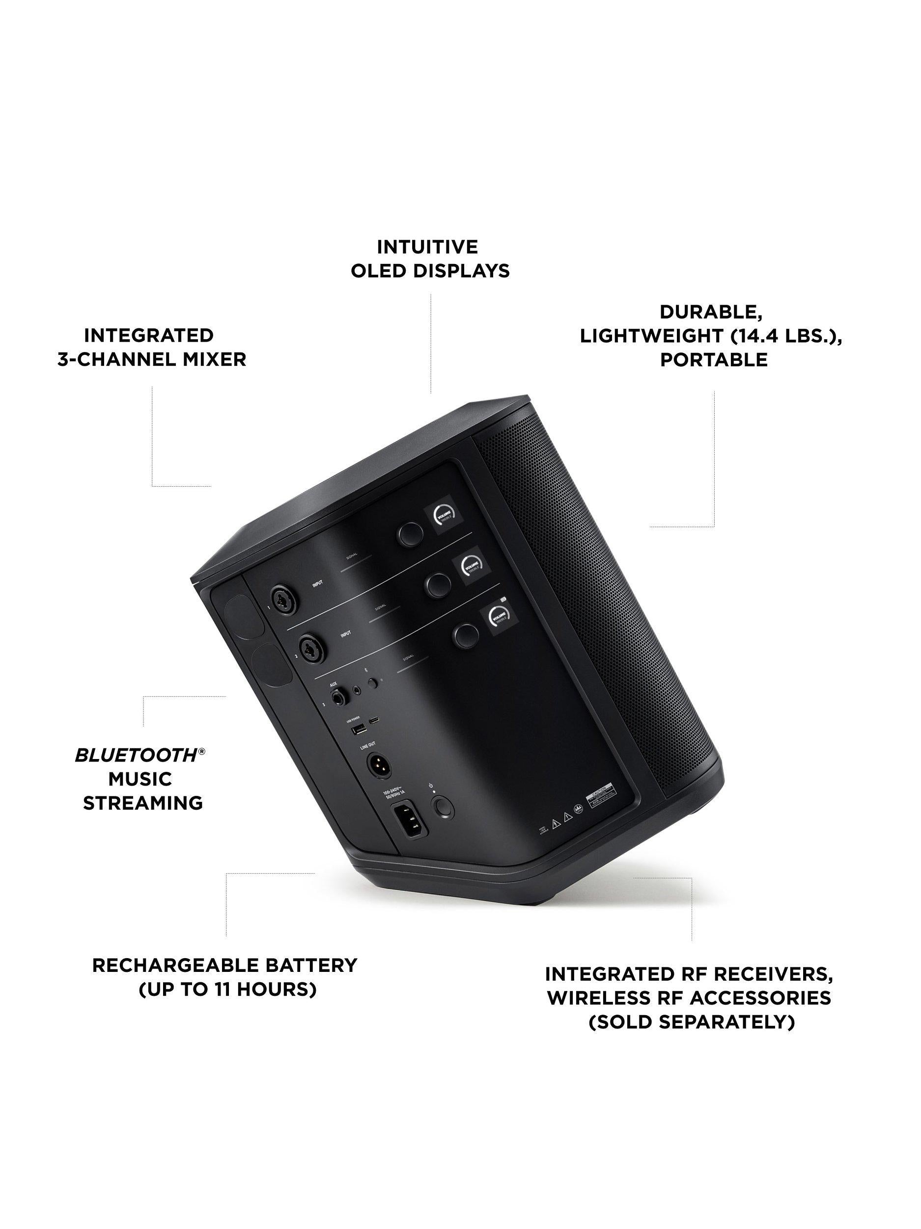 S1 Pro+ Wireless Bluetooth PA System, Black