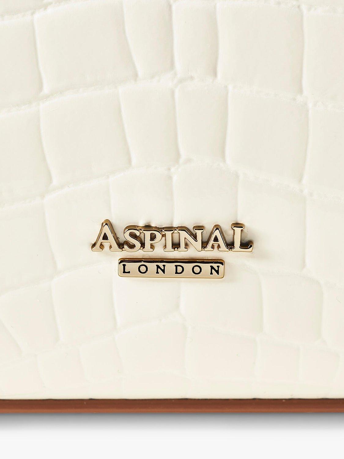 Midi Mayfair 2 Croc Leather  Cross Body Bag, Ivory