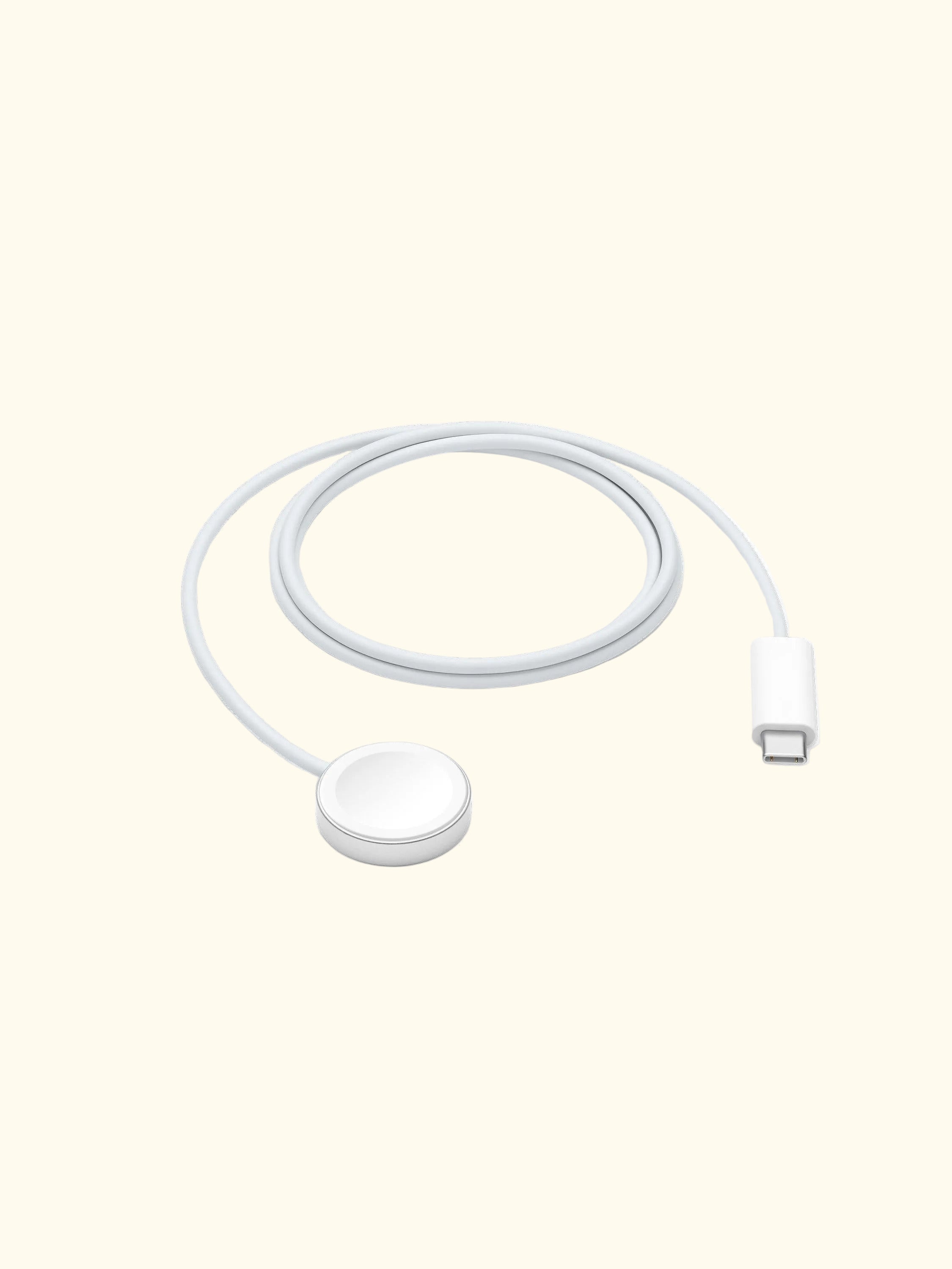 Watch Magnetic Fast Charger to USB-C Cable (1m), White