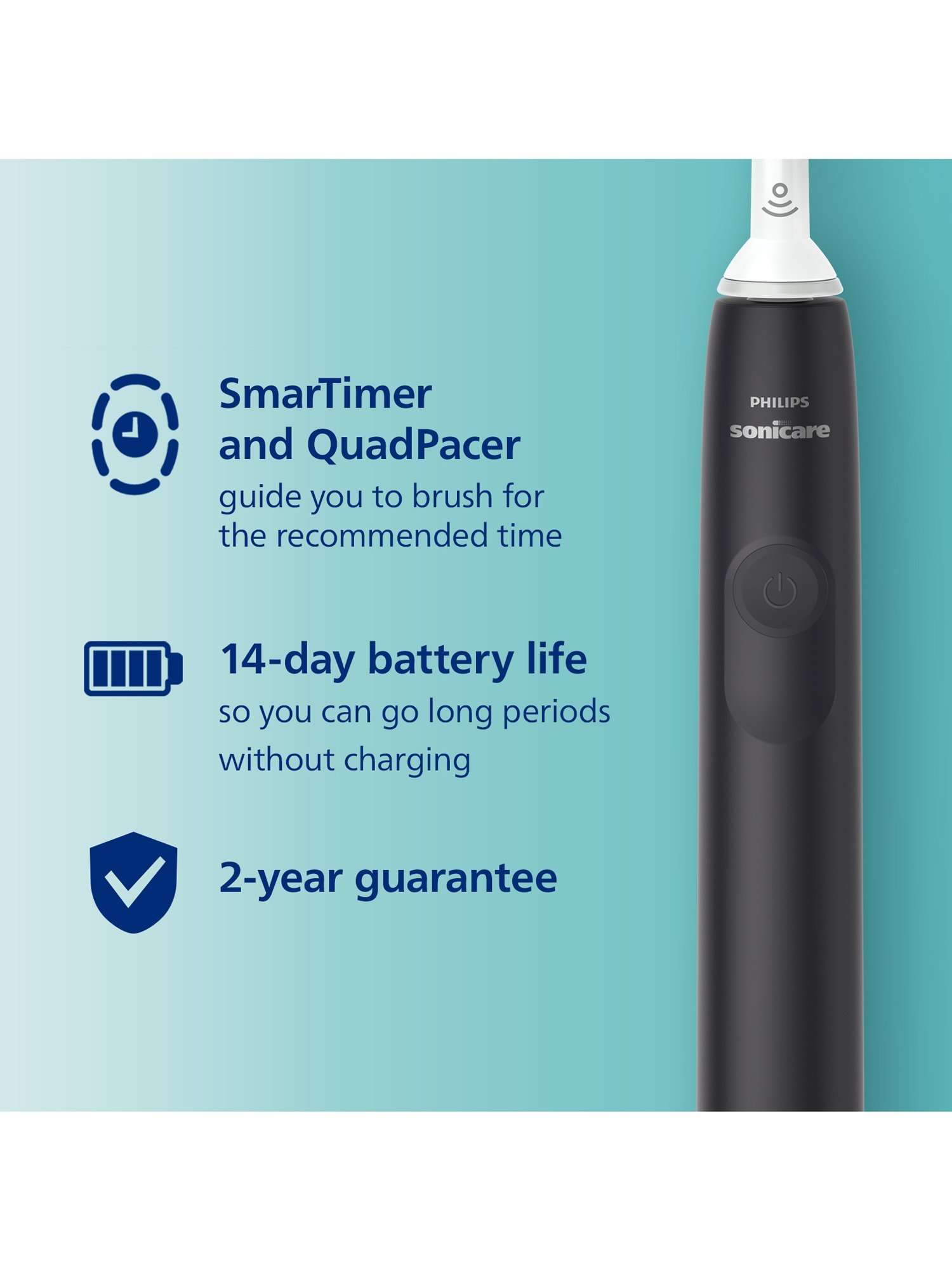 Sonicare HX3671/14 Series 3100 Electric Toothbrush, Black