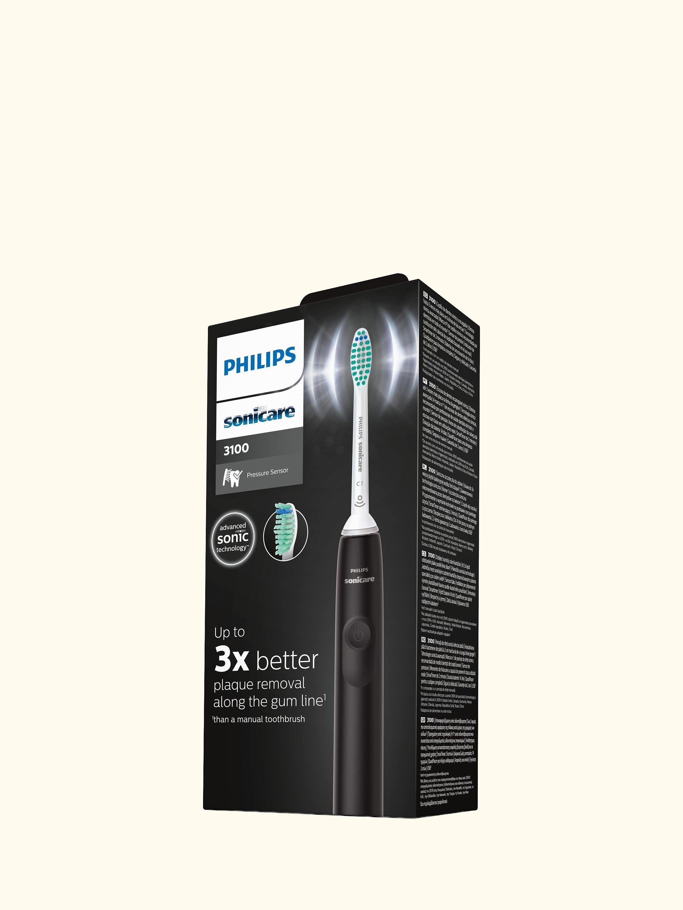 Sonicare HX3671/14 Series 3100 Electric Toothbrush, Black