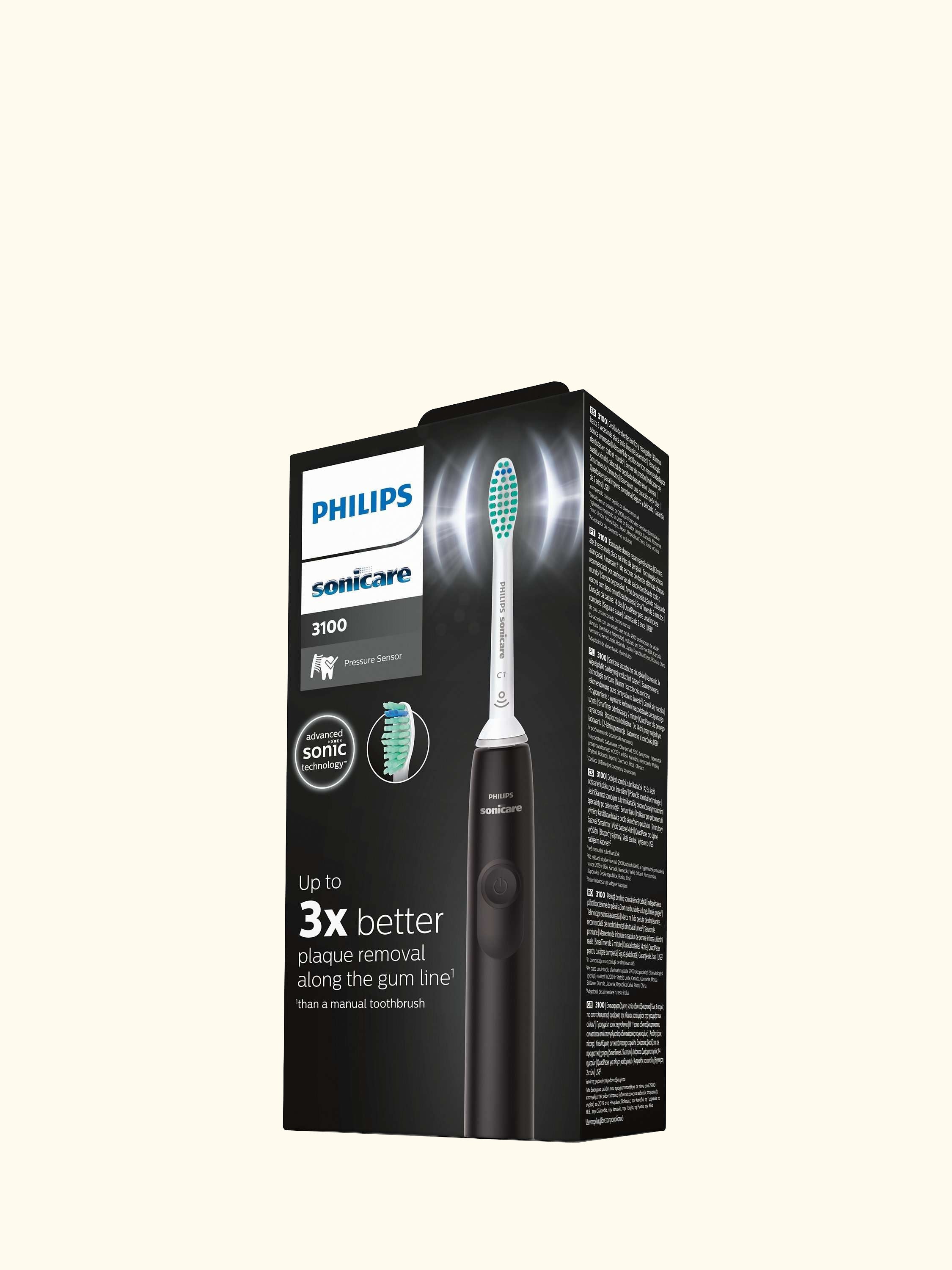 Sonicare HX3671/14 Series 3100 Electric Toothbrush, Black