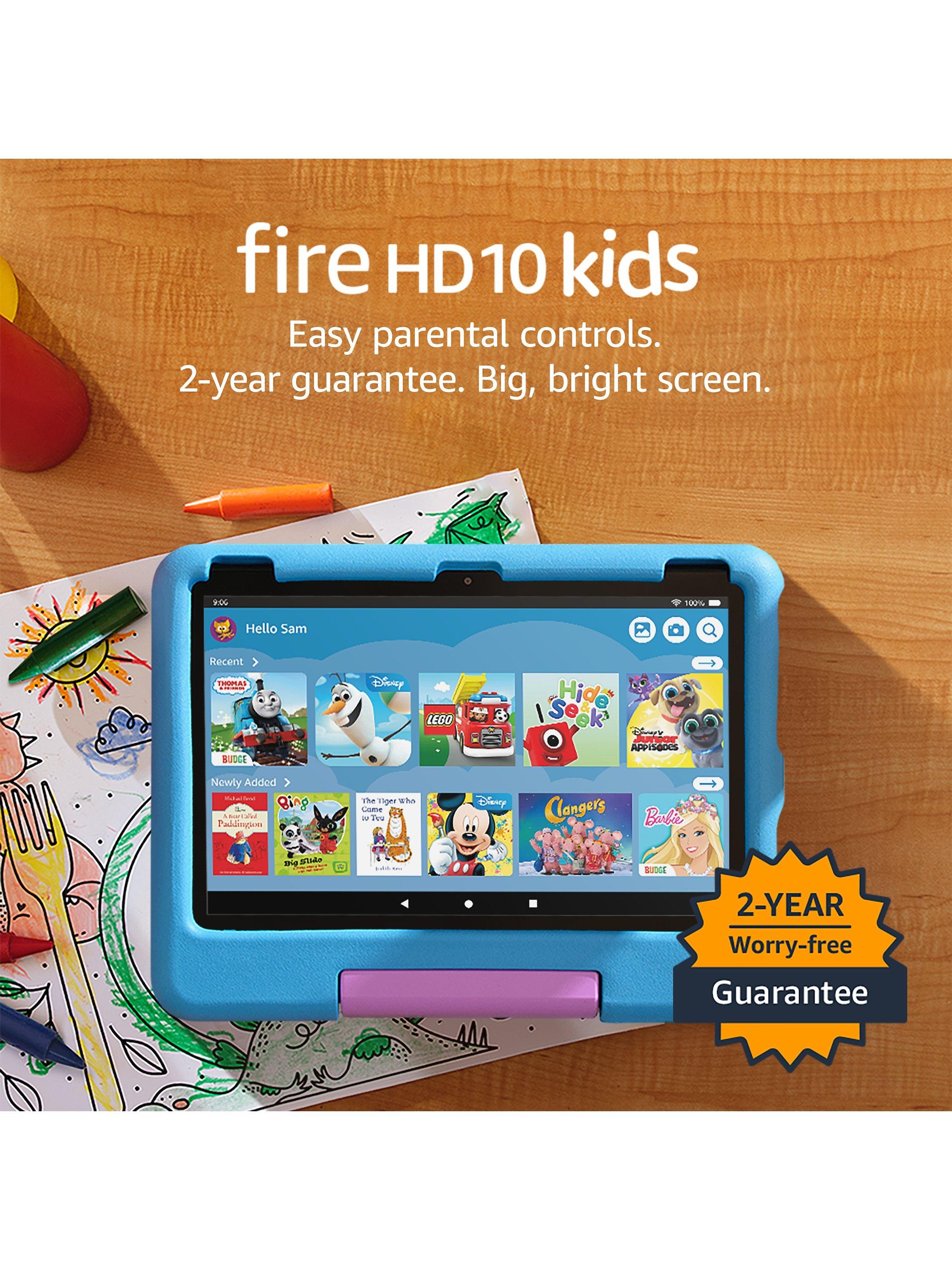 Fire HD 10 Kids Tablet (13th Generation, 2023) for ages 3-7 with Kid-Proof Case & Parental Controls, Octa-core, Fire OS, Wi-Fi, 32GB, 10.1"