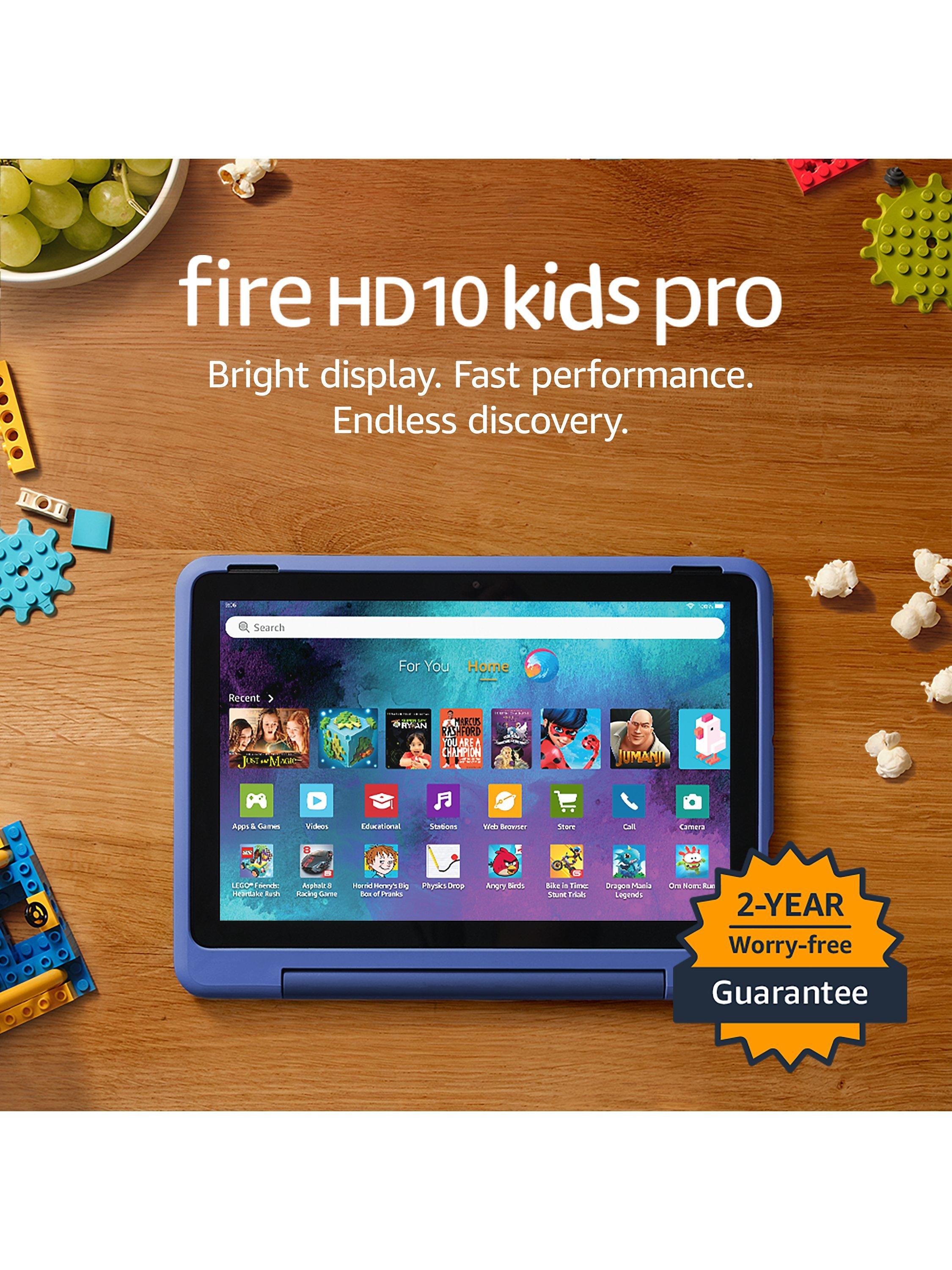 Fire HD 10 Kids Pro Edition Tablet (13th Generation, 2023) for ages 6-12 with Kid-Friendly Case & Parental Controls, Octa-core, Fire OS, Wi-Fi, 32GB, 10.1"