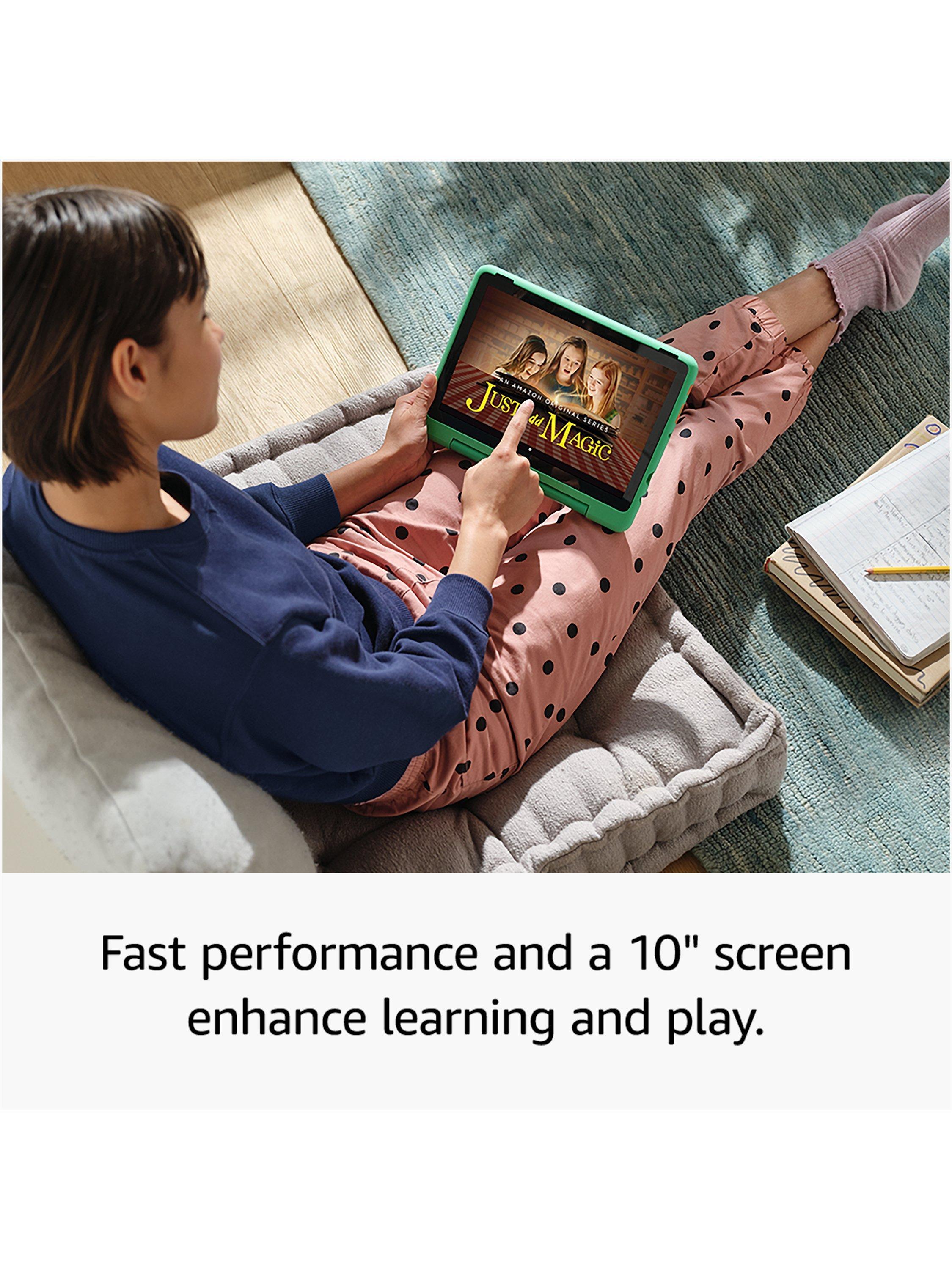 Fire HD 10 Kids Pro Edition Tablet (13th Generation, 2023) for ages 6-12 with Kid-Friendly Case & Parental Controls, Octa-core, Fire OS, Wi-Fi, 32GB, 10.1"