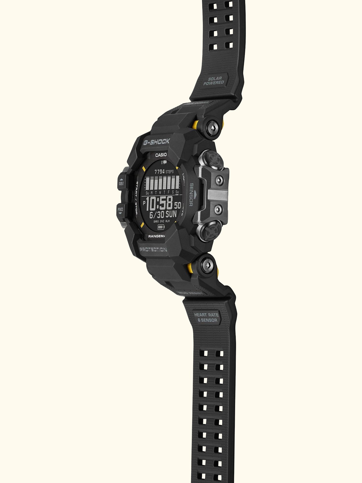 Men's G-SHOCK Rangeman Solar Resin Strap Watch, Black GPR-H1000-1ER