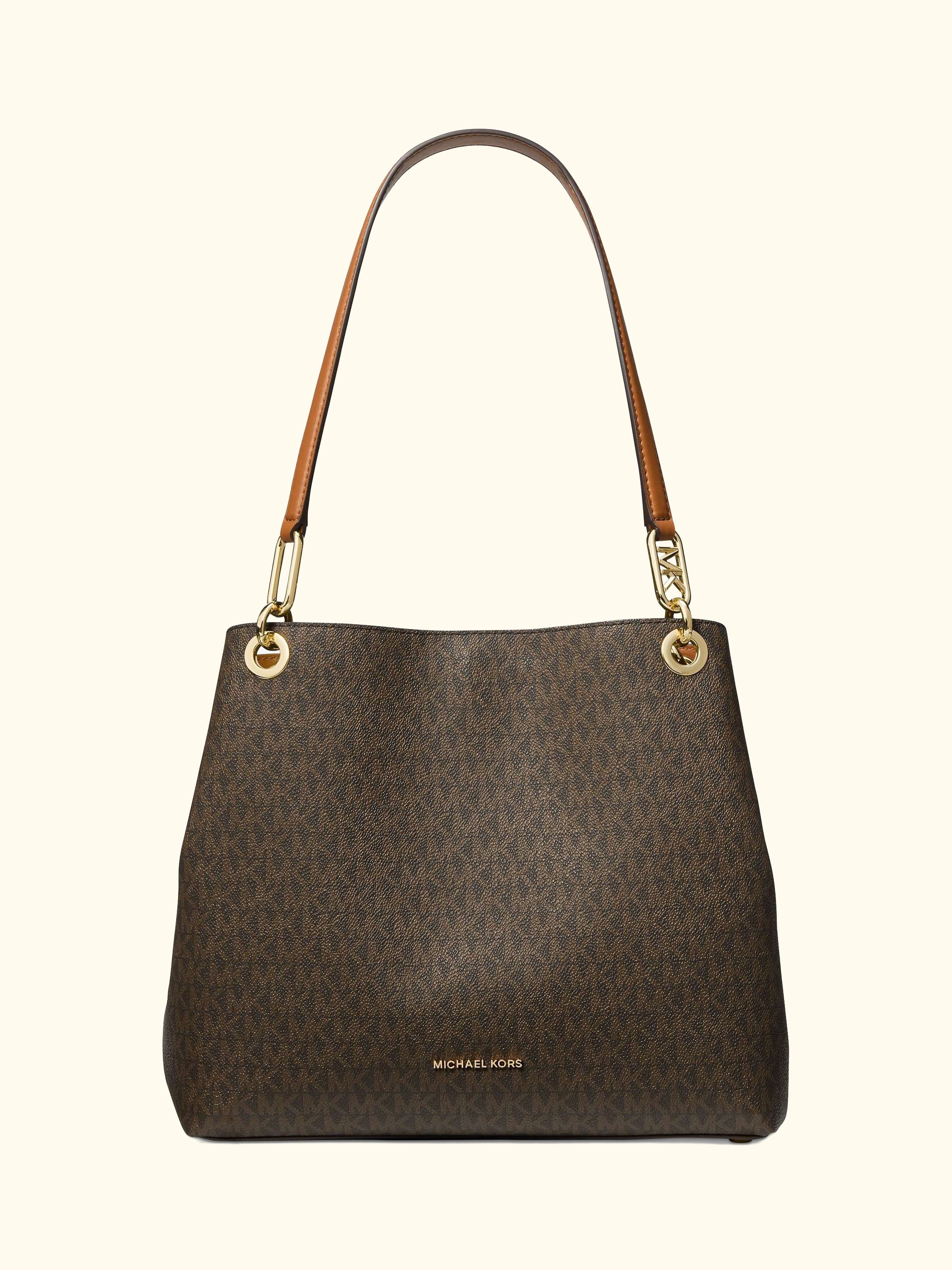 Kensington Logo Tote Bag, Brown/Acorn