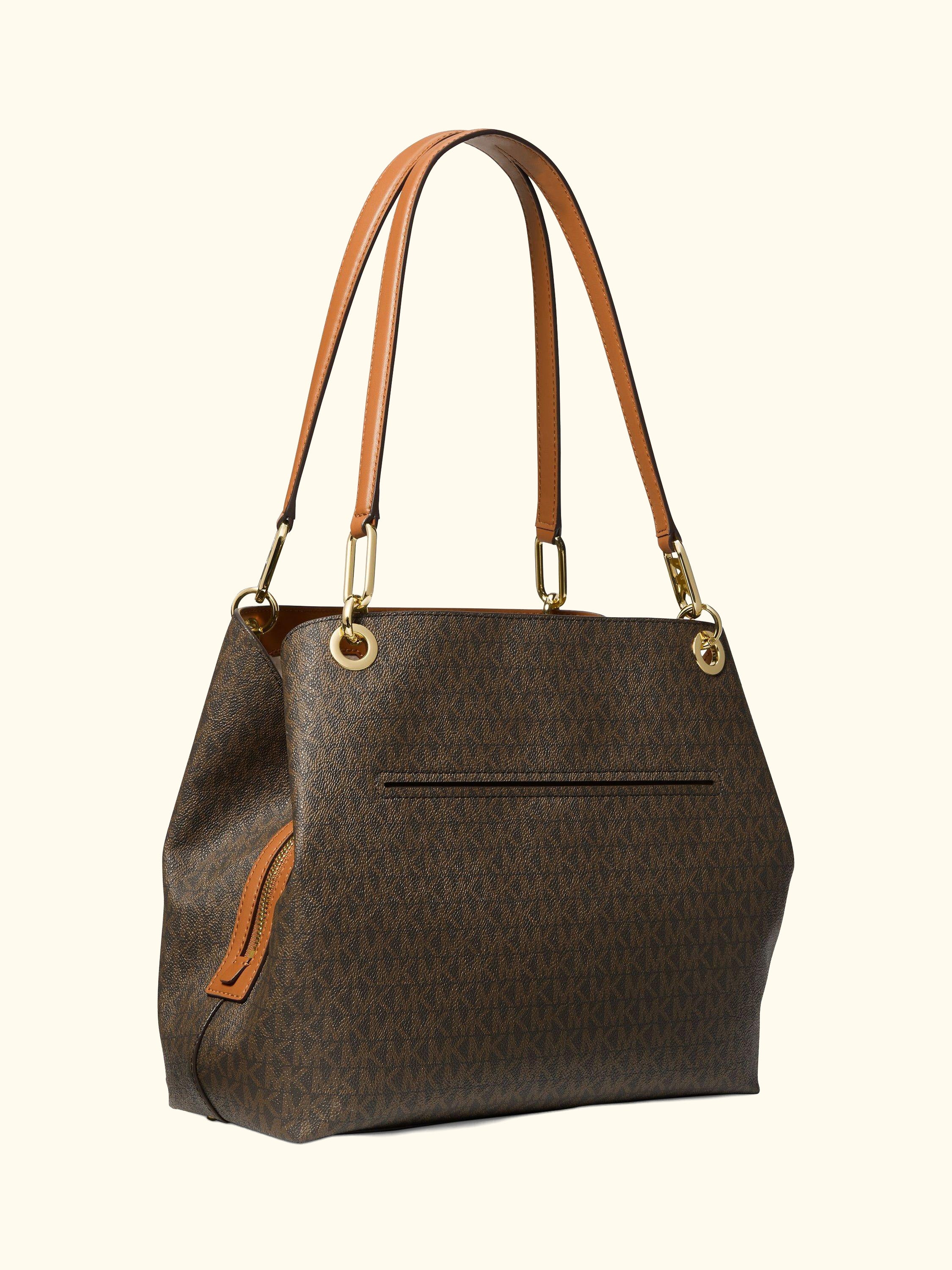 Kensington Logo Tote Bag, Brown/Acorn