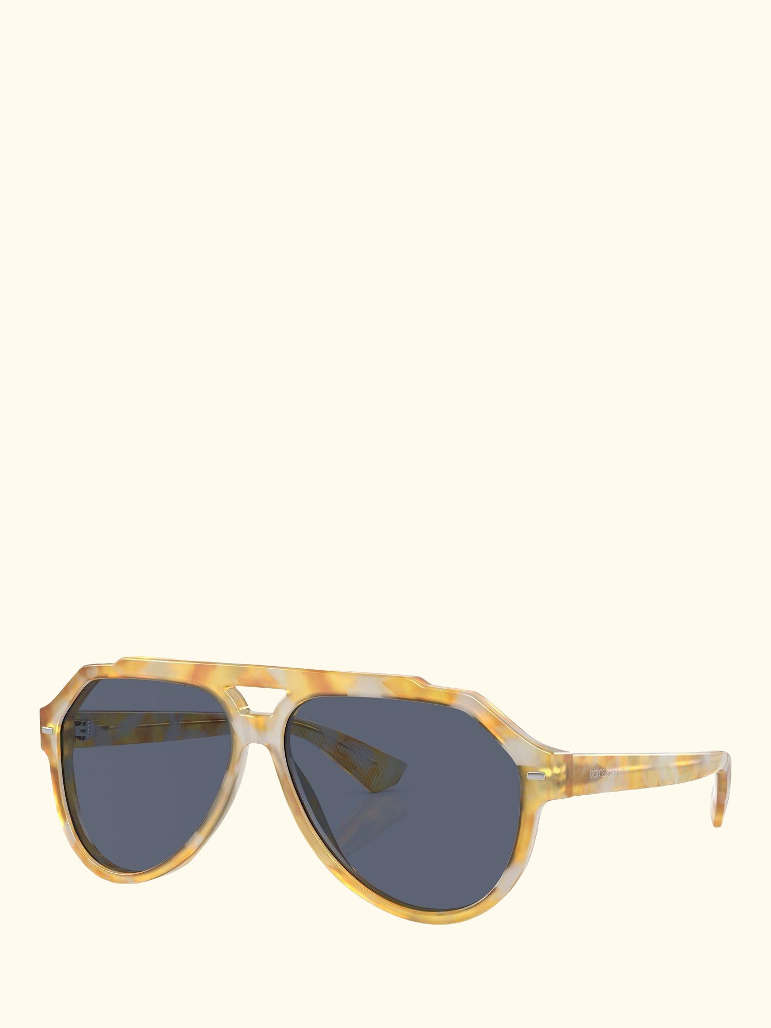 DG4452 Men's Aviator Sunglasses, Yellow Tortoise/Blue