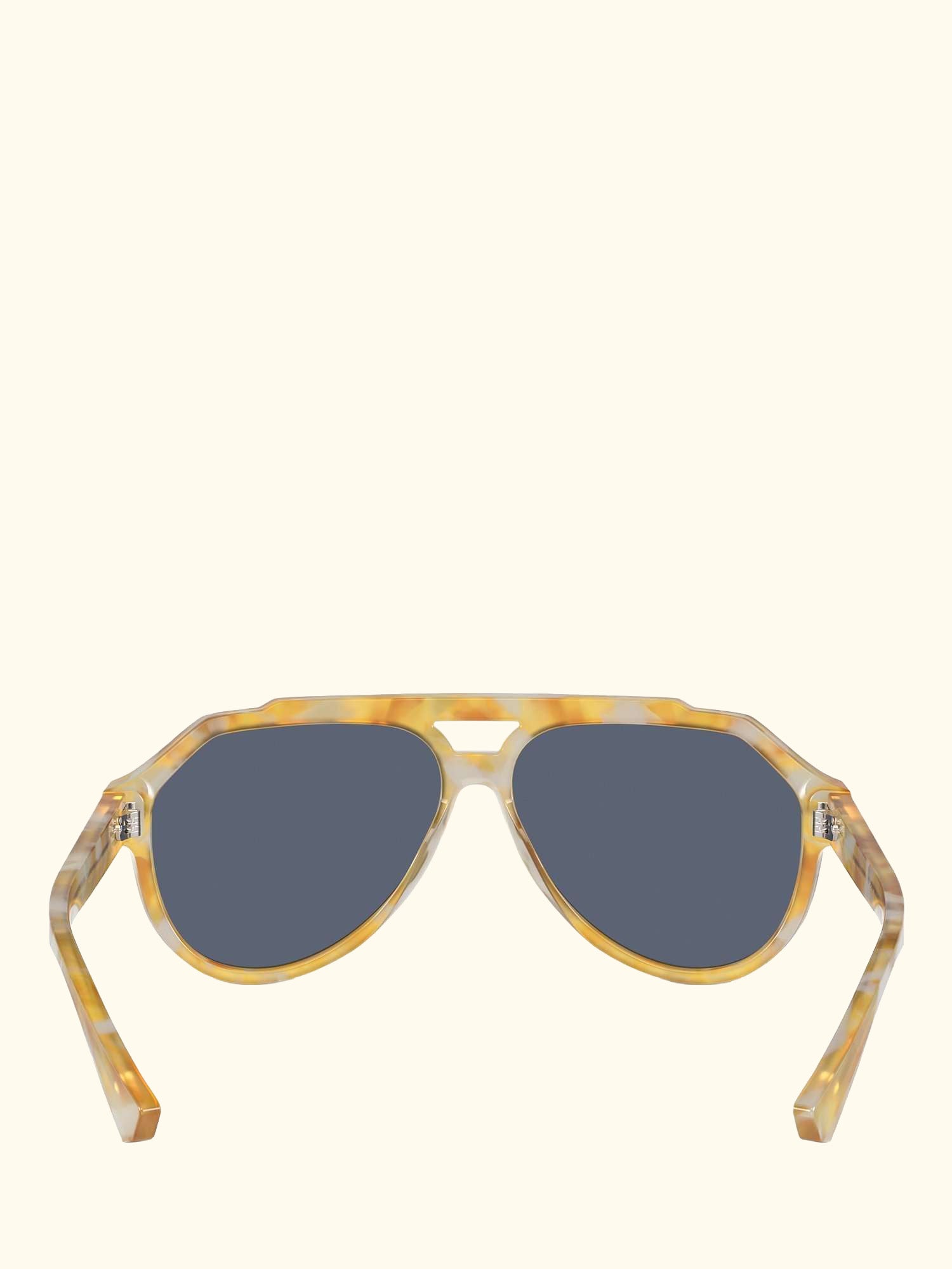 DG4452 Men's Aviator Sunglasses, Yellow Tortoise/Blue