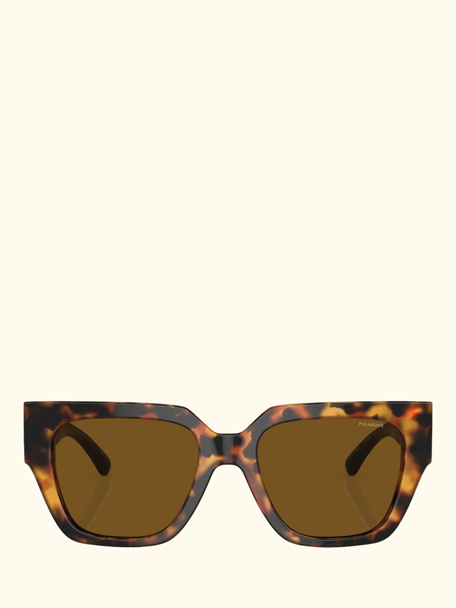 VE4409 Women's Polarised Square Sunglasses, Tortoiseshell/Havana