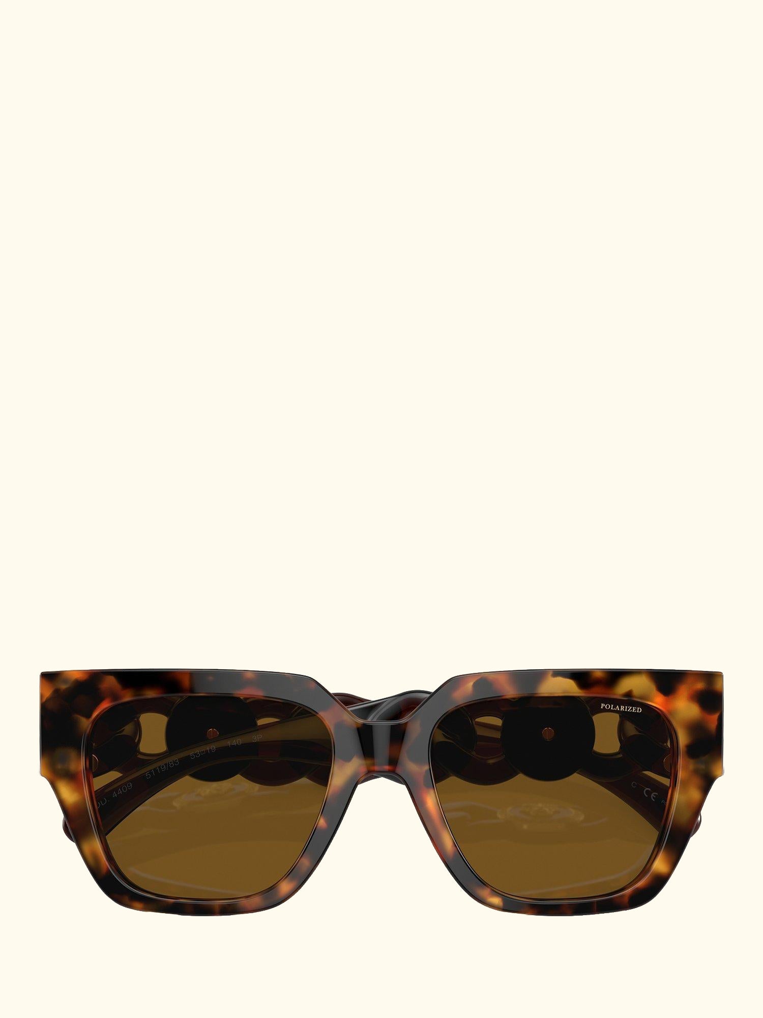 VE4409 Women's Polarised Square Sunglasses, Tortoiseshell/Havana