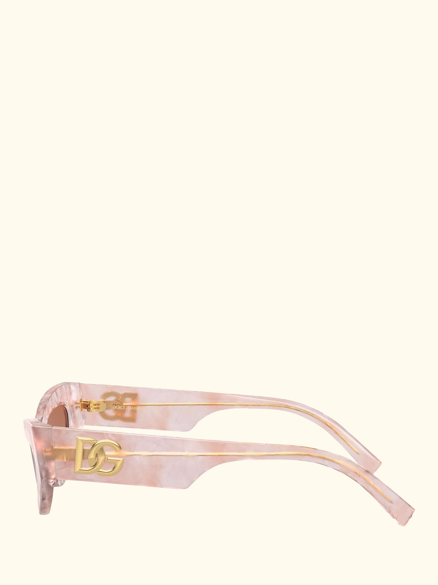 DG4450 Women's Cat's Eye Sunglasses, Madre Perla Pink/Brown Gradient