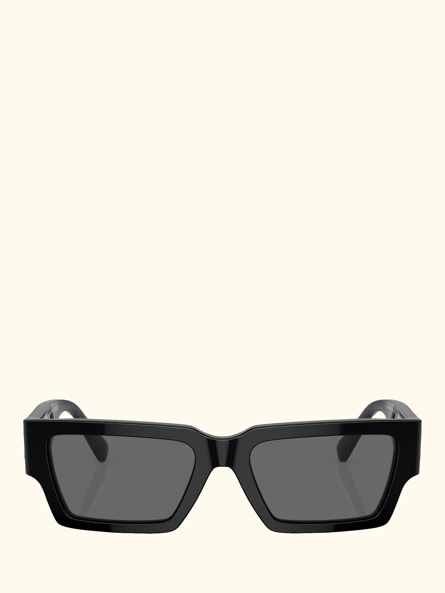 VE4459 Unisex Rectangular Sunglasses, Black/Grey