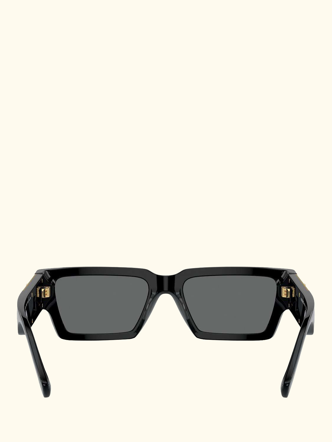 VE4459 Unisex Rectangular Sunglasses, Black/Grey