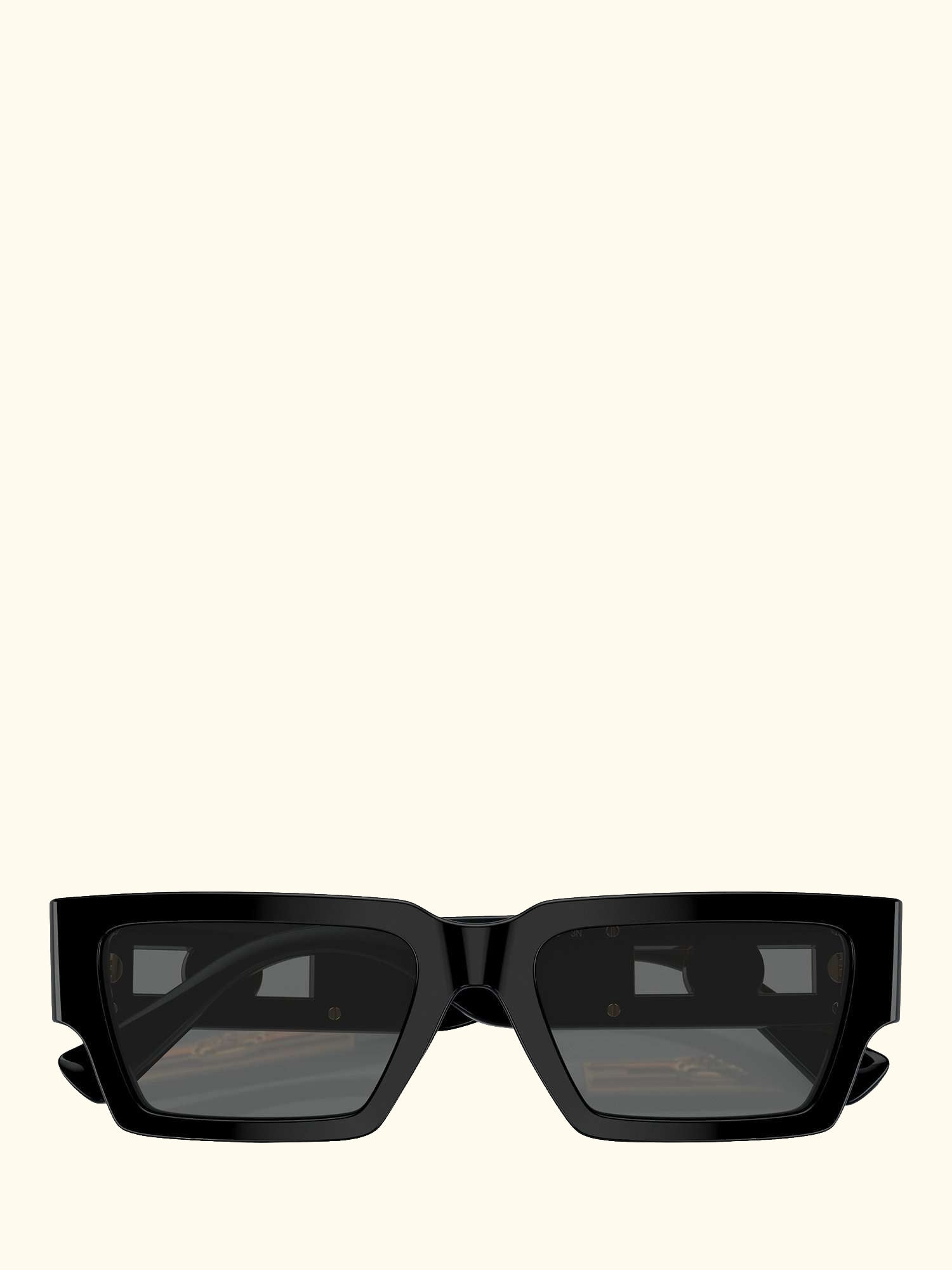 VE4459 Unisex Rectangular Sunglasses, Black/Grey