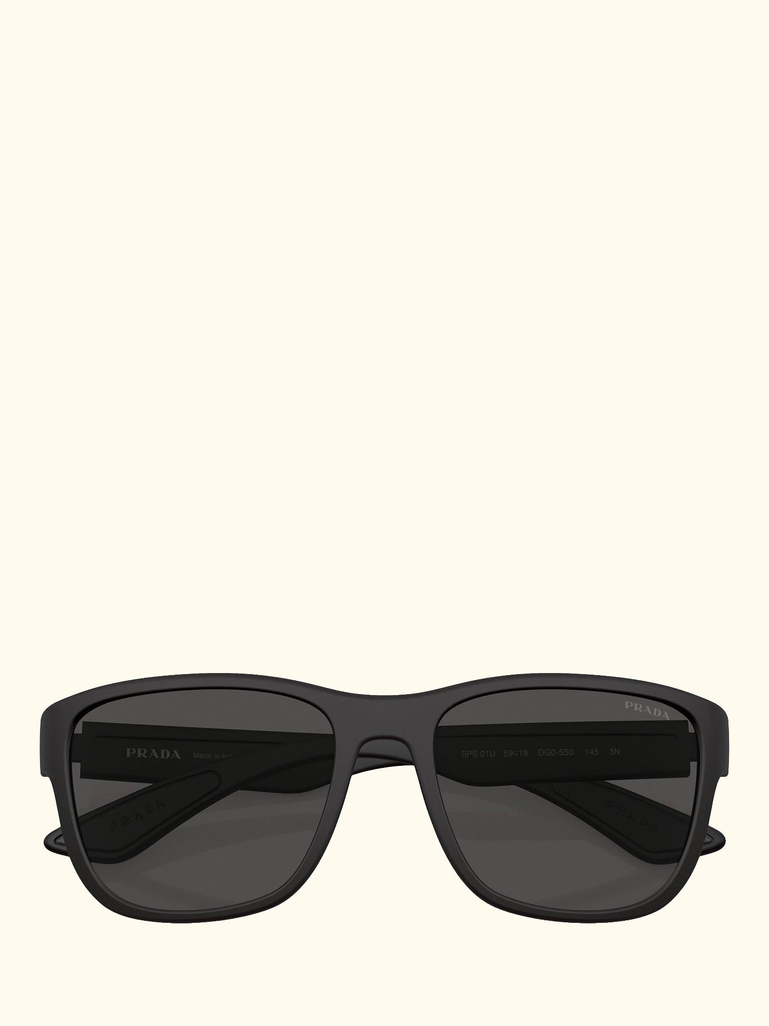 PS 01US Men's Active D-Shape Sunglasses, Black