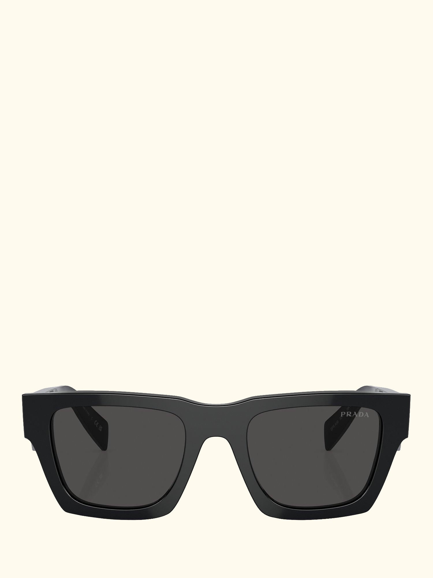 PR A06S Men's D-Frame Sunglasses, Black