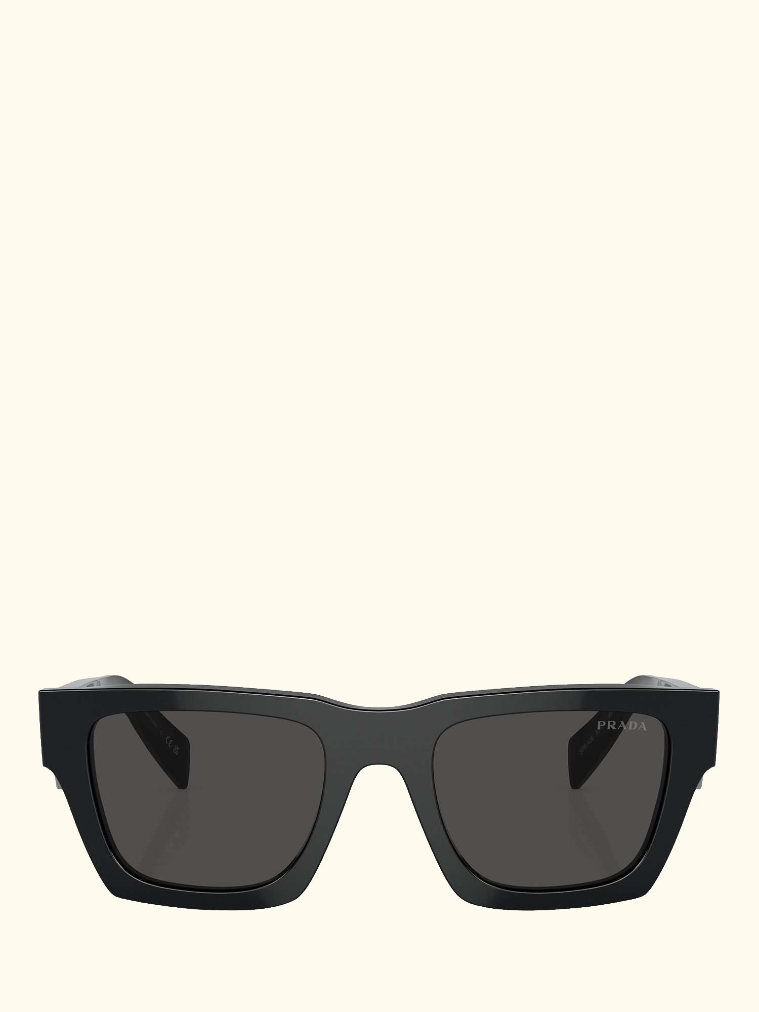 PR A06S Men's D-Frame Sunglasses, Black