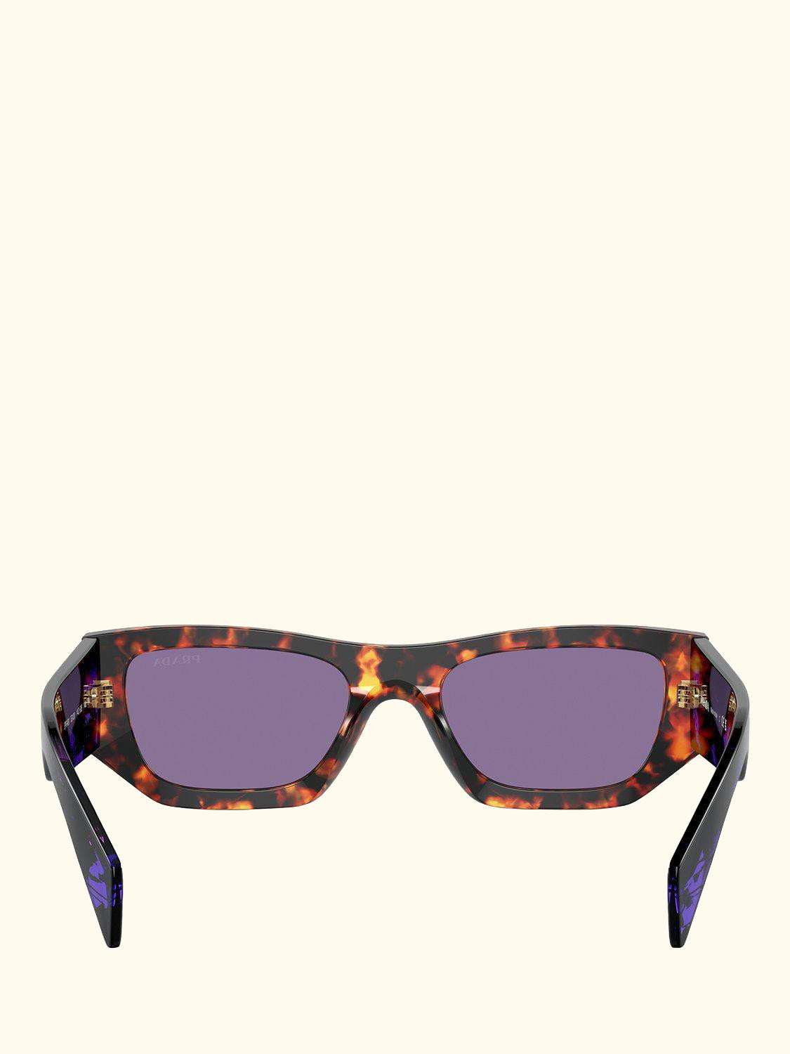 PR A01S Women's Rectangular Sunglasses, Havana/Purple