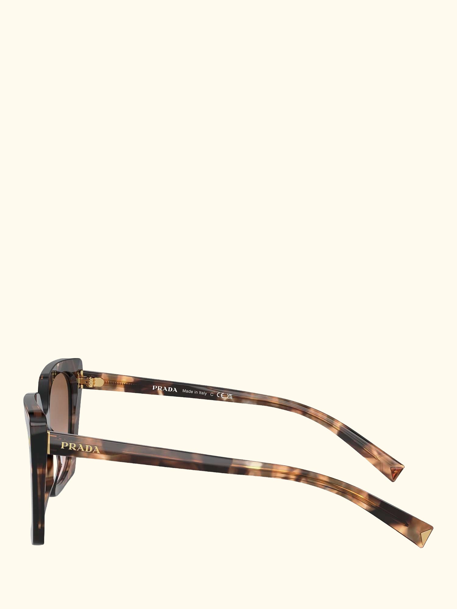PR 23ZS Women's Square Sunglasses, Caramel Tortoise/Brown Gradient