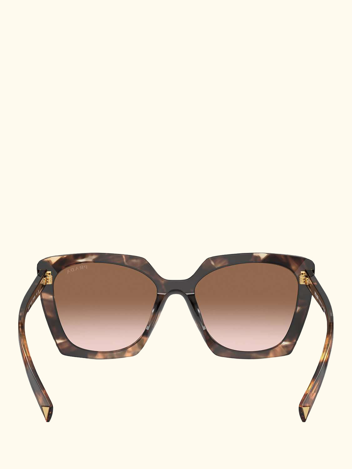 PR 23ZS Women's Square Sunglasses, Caramel Tortoise/Brown Gradient