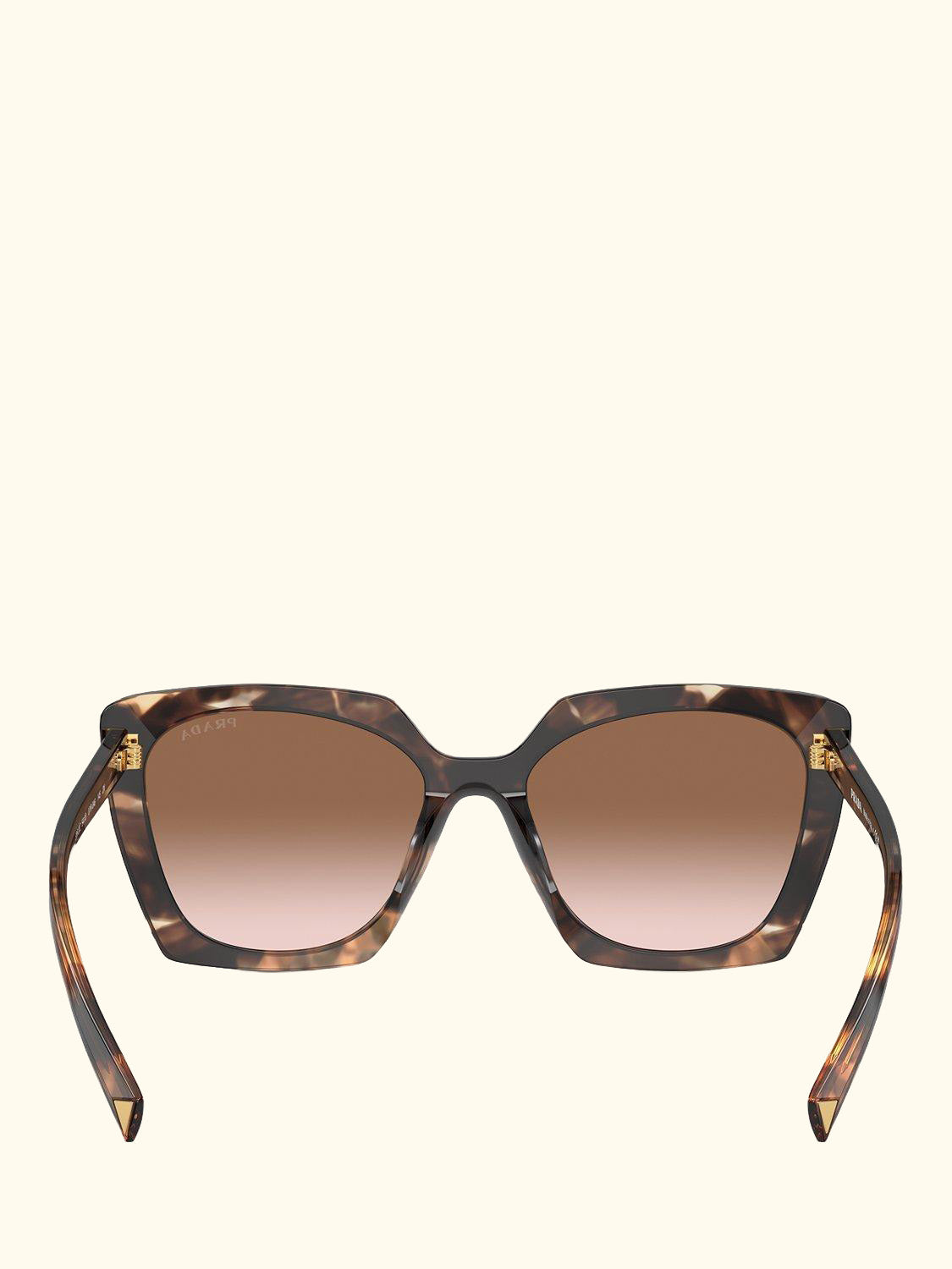 PR 23ZS Women's Square Sunglasses, Caramel Tortoise/Brown Gradient