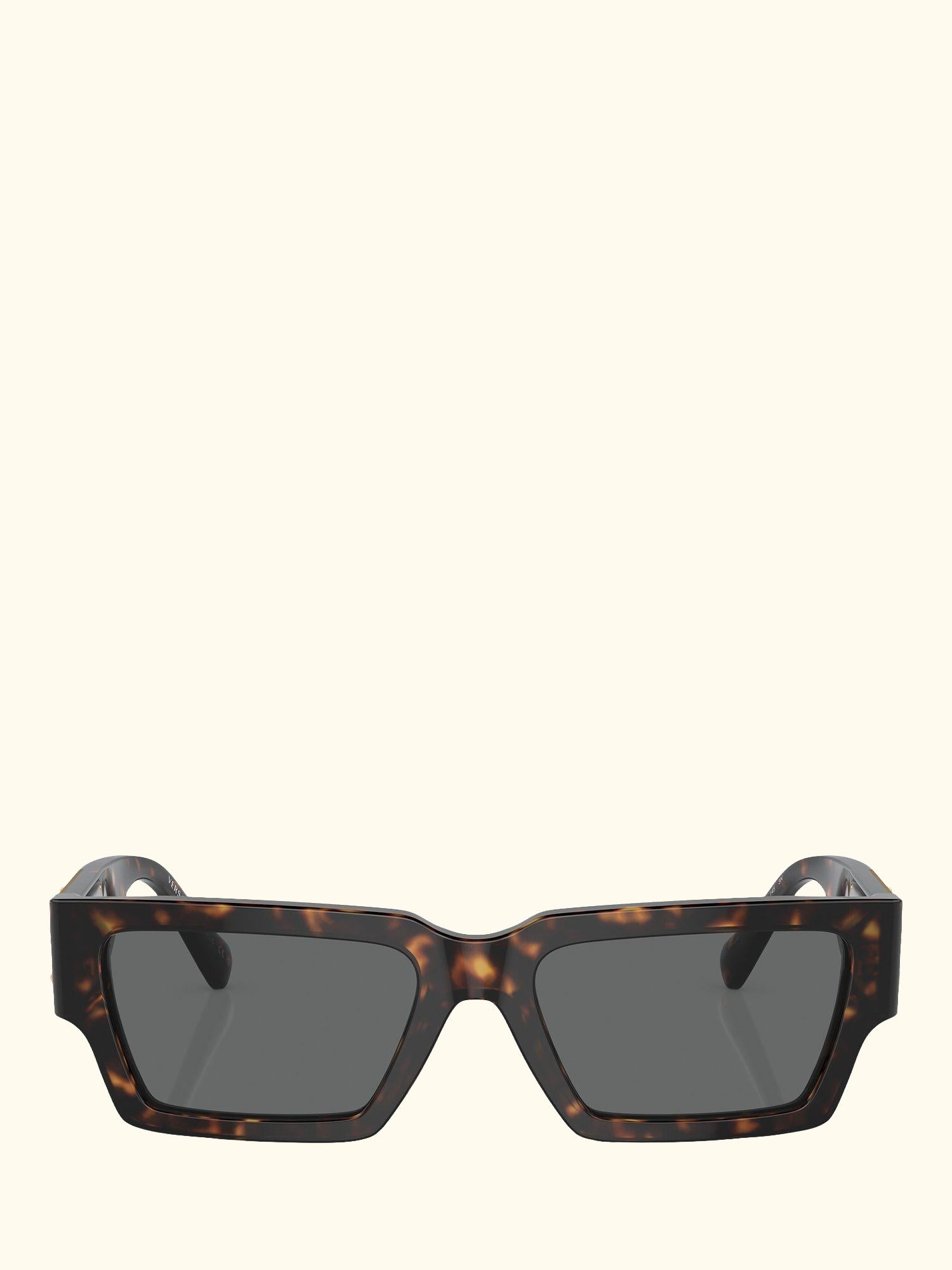 VE4459 Unisex Rectangular Sunglasses, Havana/Black