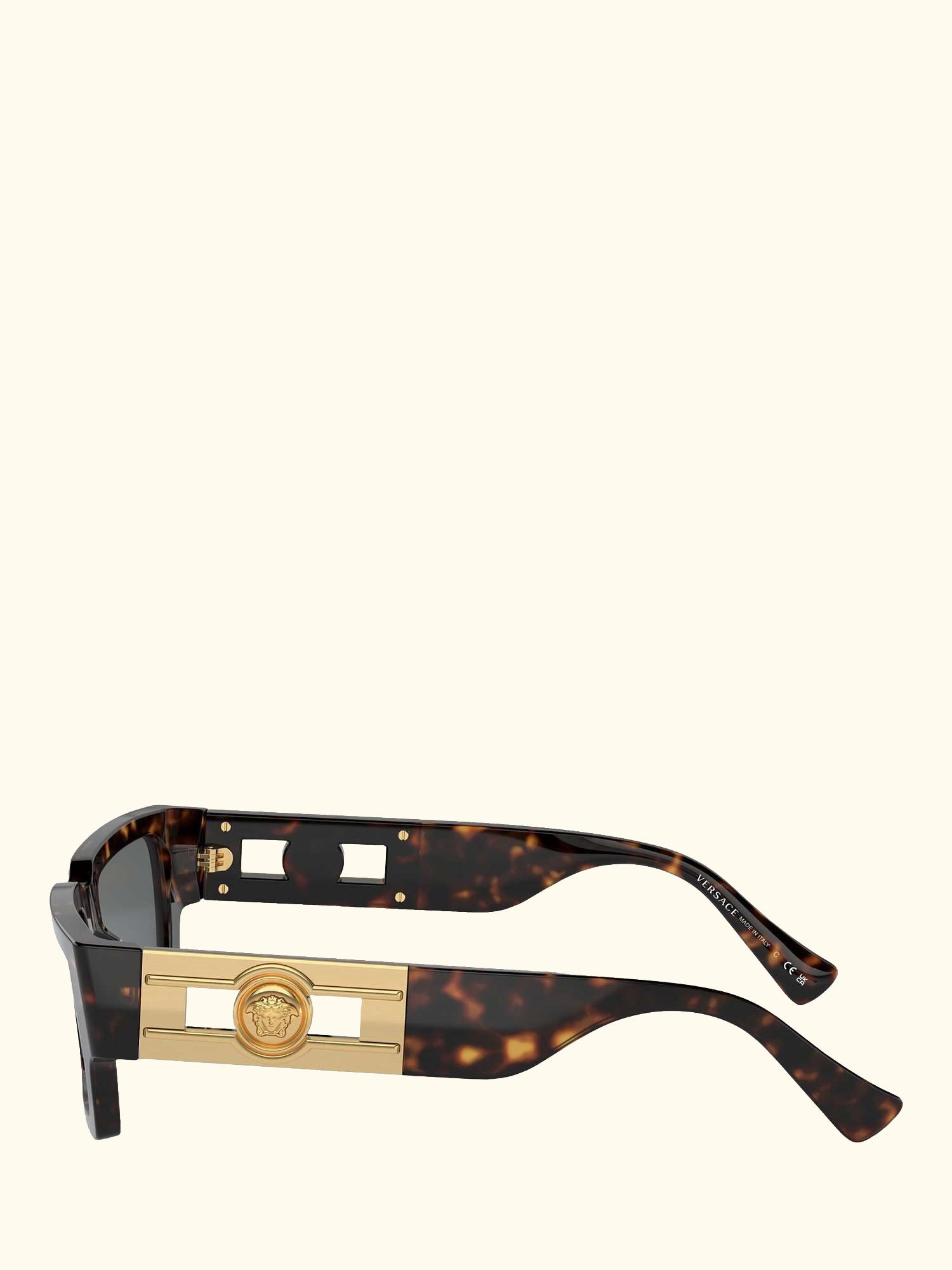 VE4459 Unisex Rectangular Sunglasses, Havana/Black