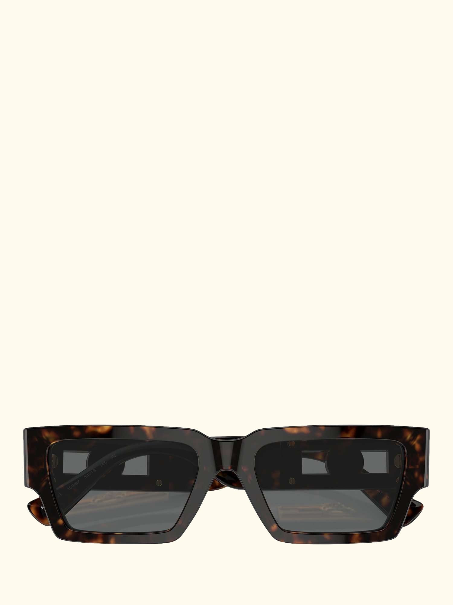 VE4459 Unisex Rectangular Sunglasses, Havana/Black