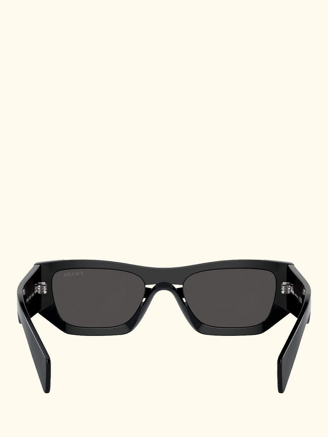PR A01S Women's Rectangular Sunglasses, Black/Grey