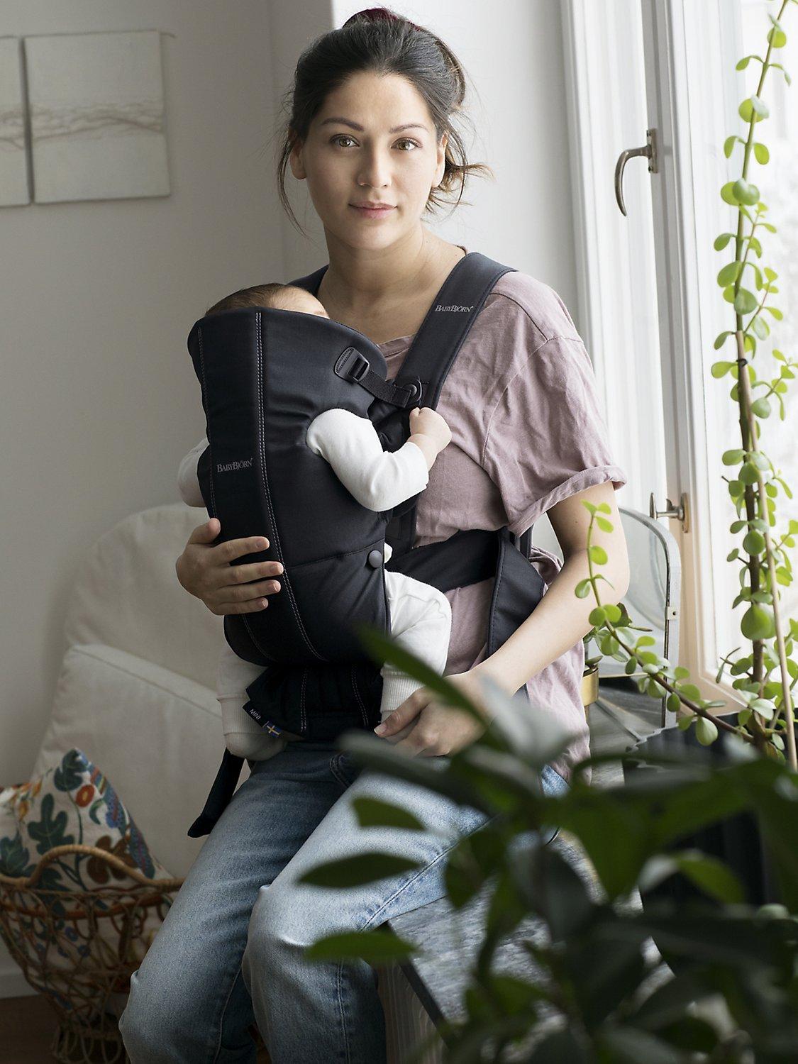 Baby Woven Mini Carrier, Black