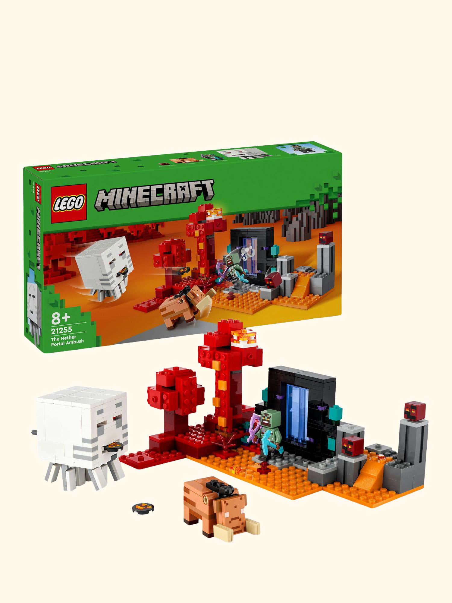 Minecraft The Nether Portal Ambush Building Toy 21255
